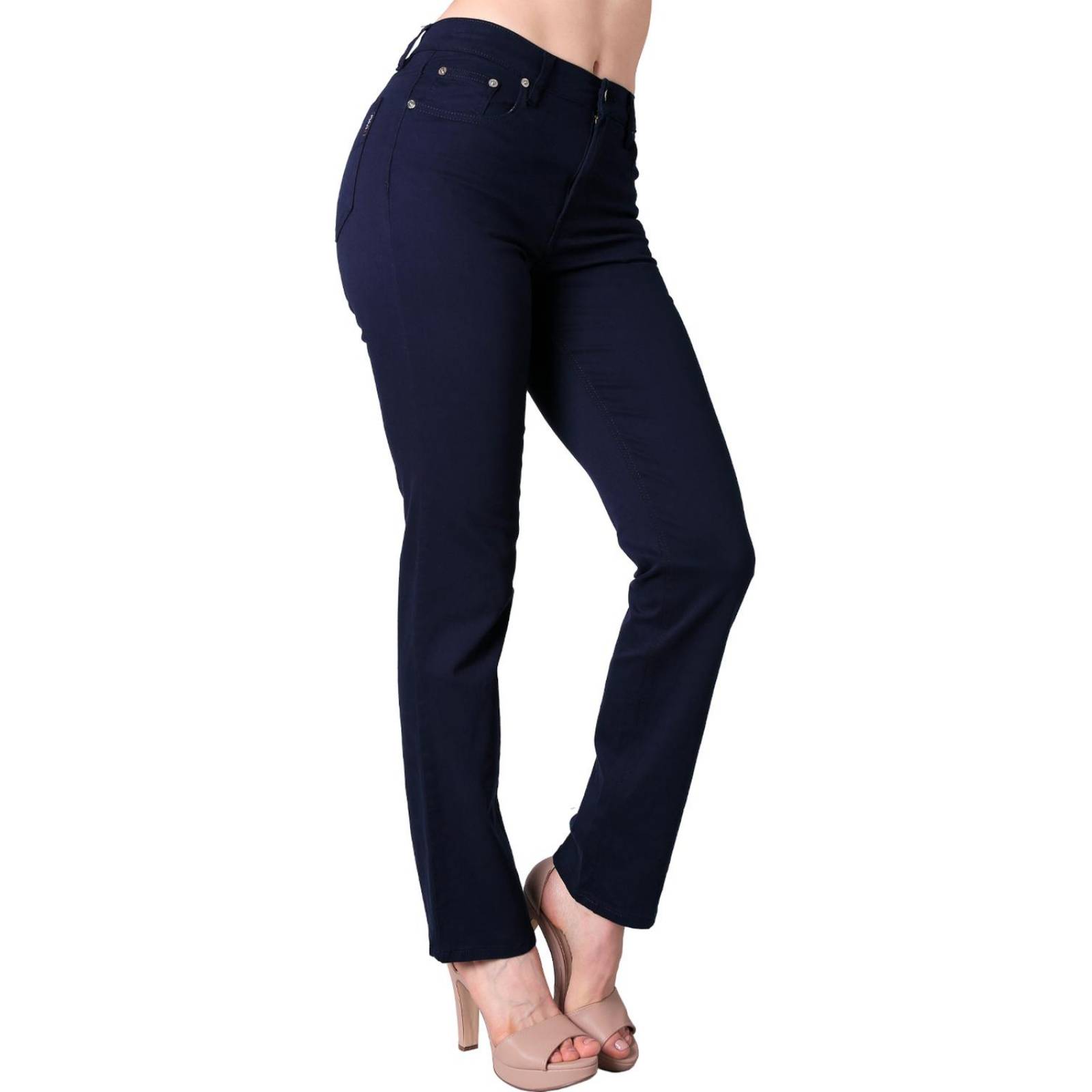 Pantalón Casual Mujer Oggi Marino 59102050 Gabardina Stretch 11