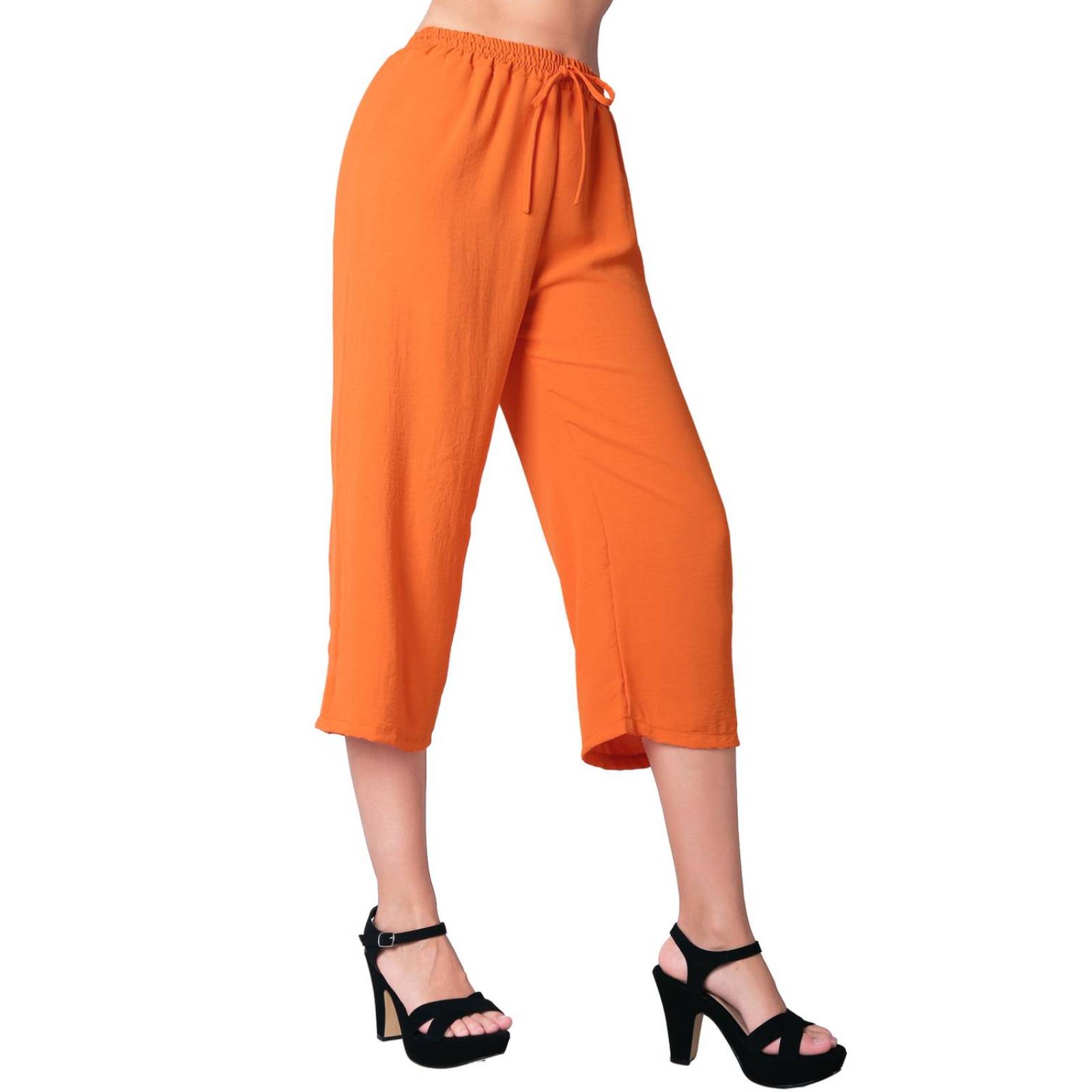 Pantalón Moda Recto Mujer Naranja Stfashion 52404604 