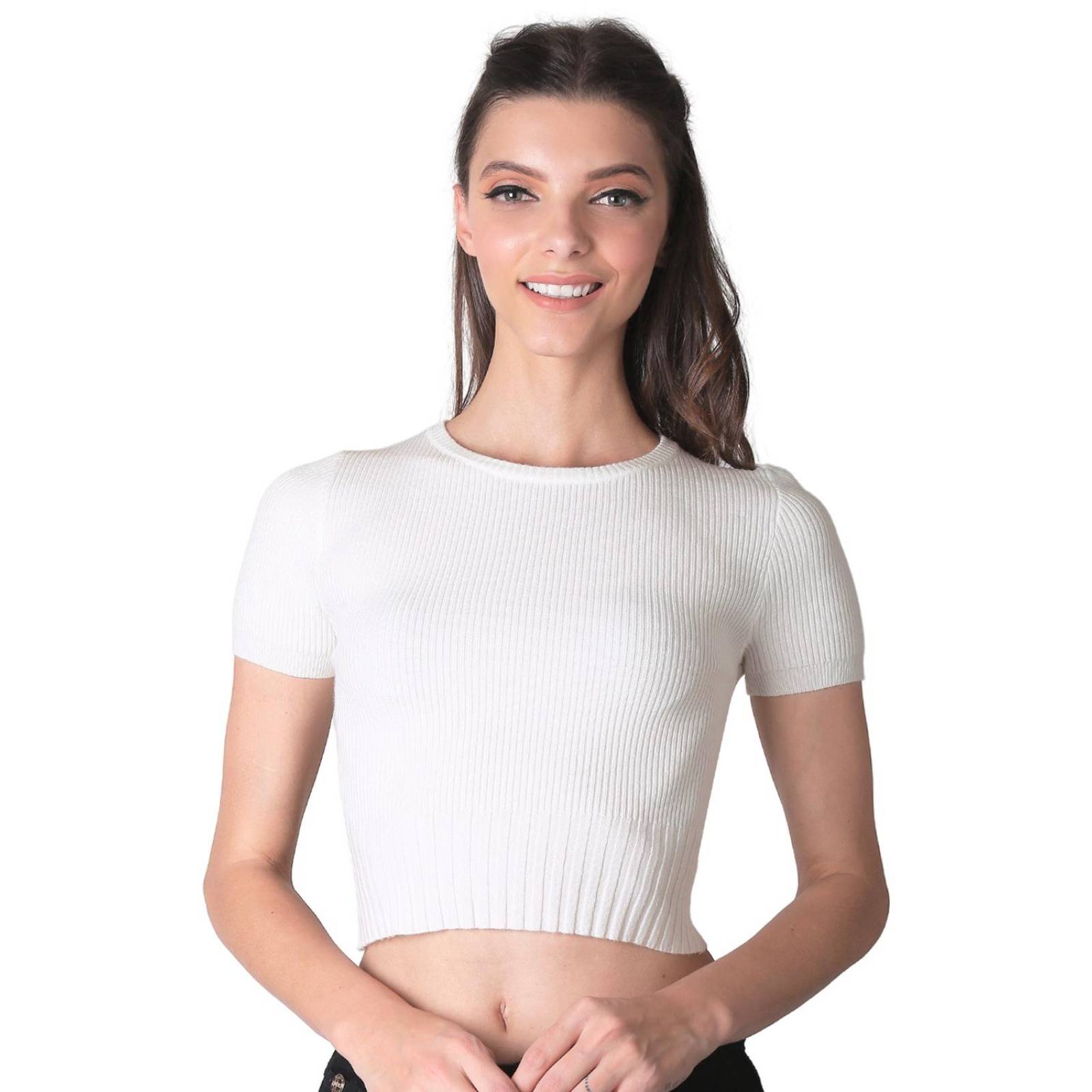 Blusa Mujer Crema Uk 56704627 