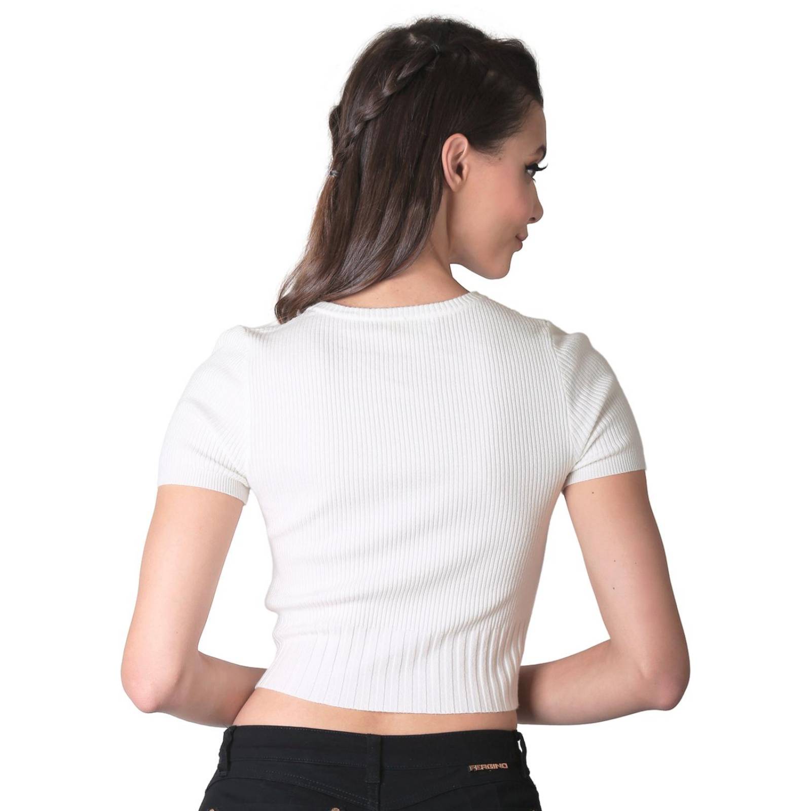 Blusa Mujer Crema Uk 56704627 