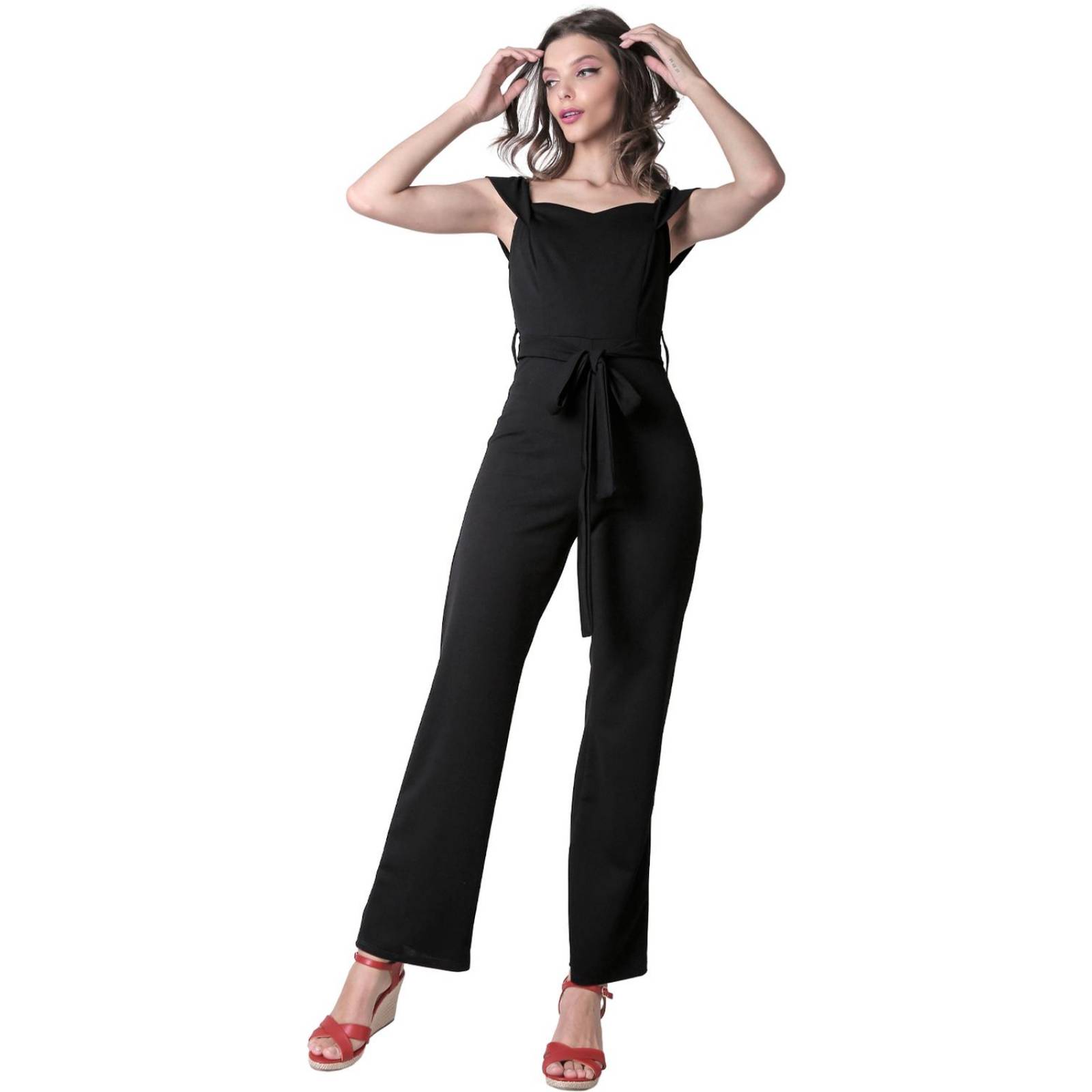 Jumpsuit Casual Mujer Negro Stfashion 61904606