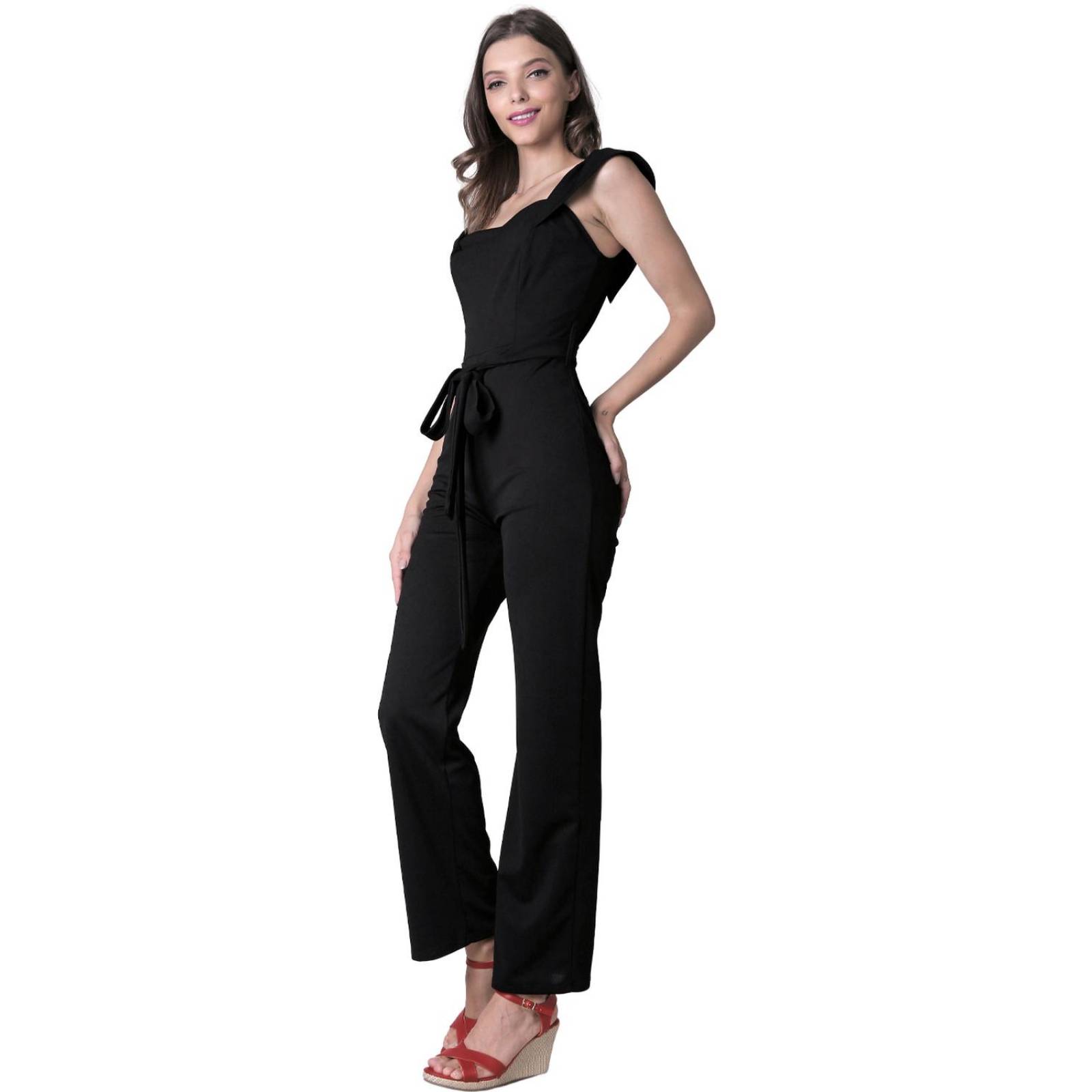 Jumpsuit Casual Mujer Negro Stfashion 61904606