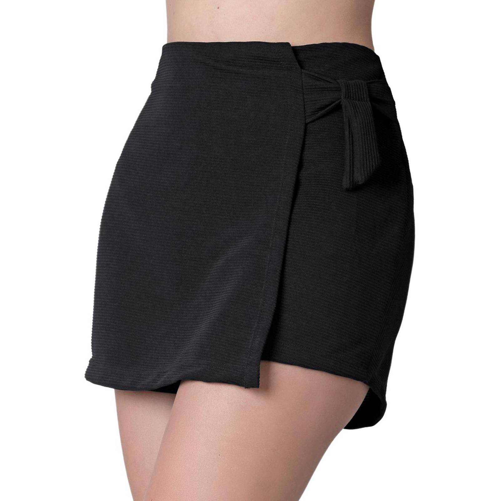 Falda-Short Mujer Negro Stfashion 72604641 .