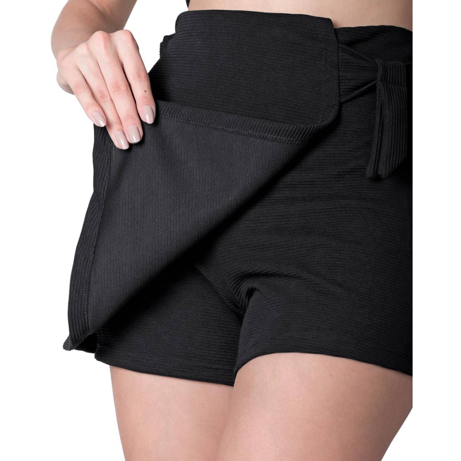 Falda-Short Mujer Negro Stfashion 72604641 .