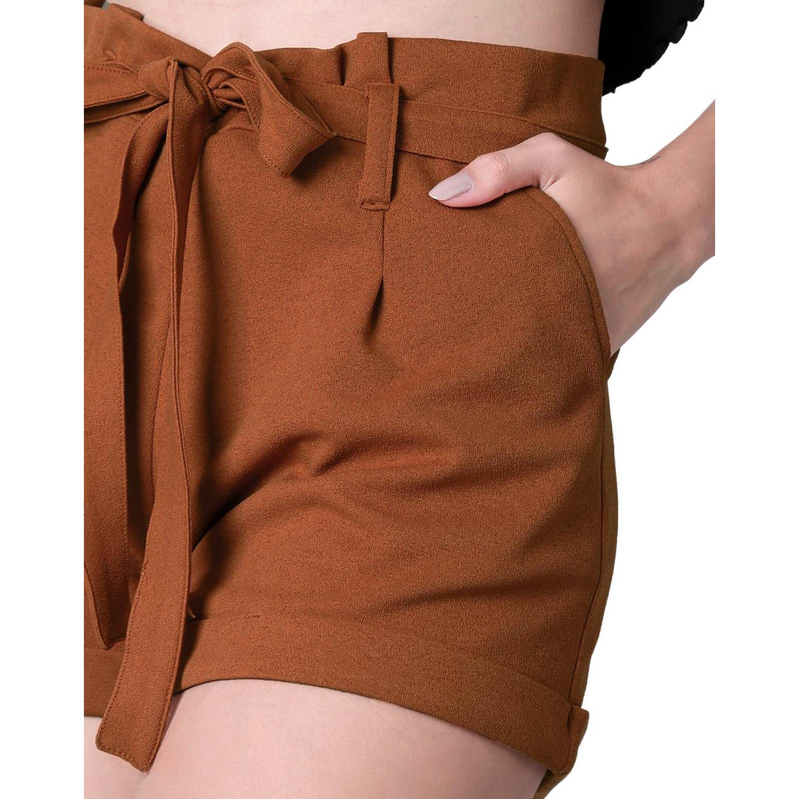 Short Mujer Casual Recto Café Stfashion 79304603