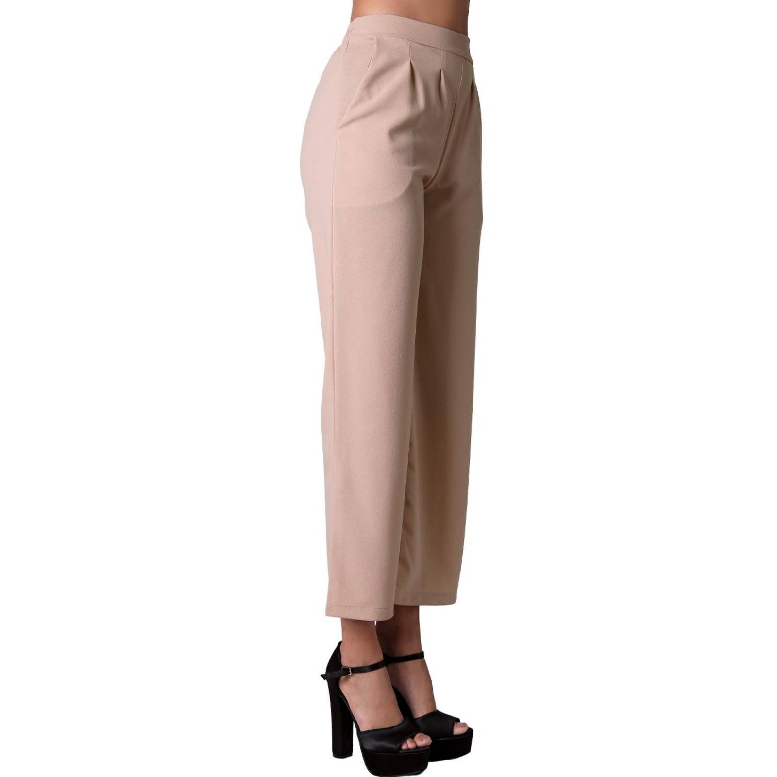 Pantalón Mujer Moda Recto Beige Stfashion 52404629 