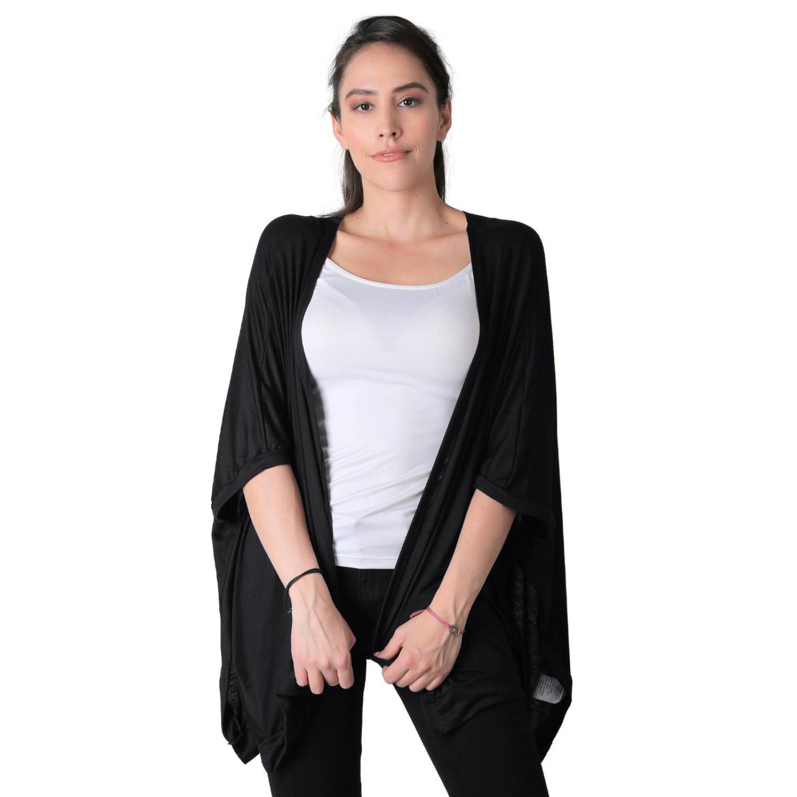 Saco Mujer Casual Cardigan Negro Stfashion 50004638 