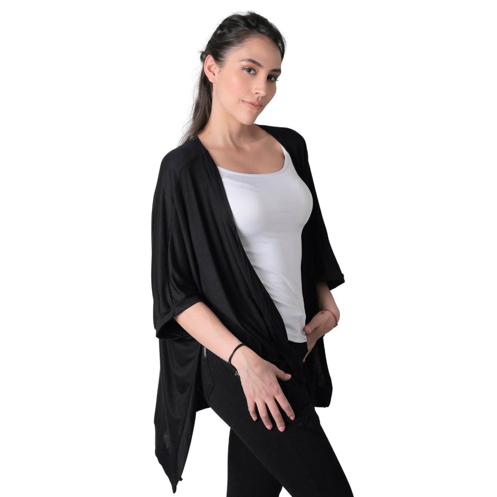 Saco Mujer Casual Cardigan Negro Stfashion 50004638 