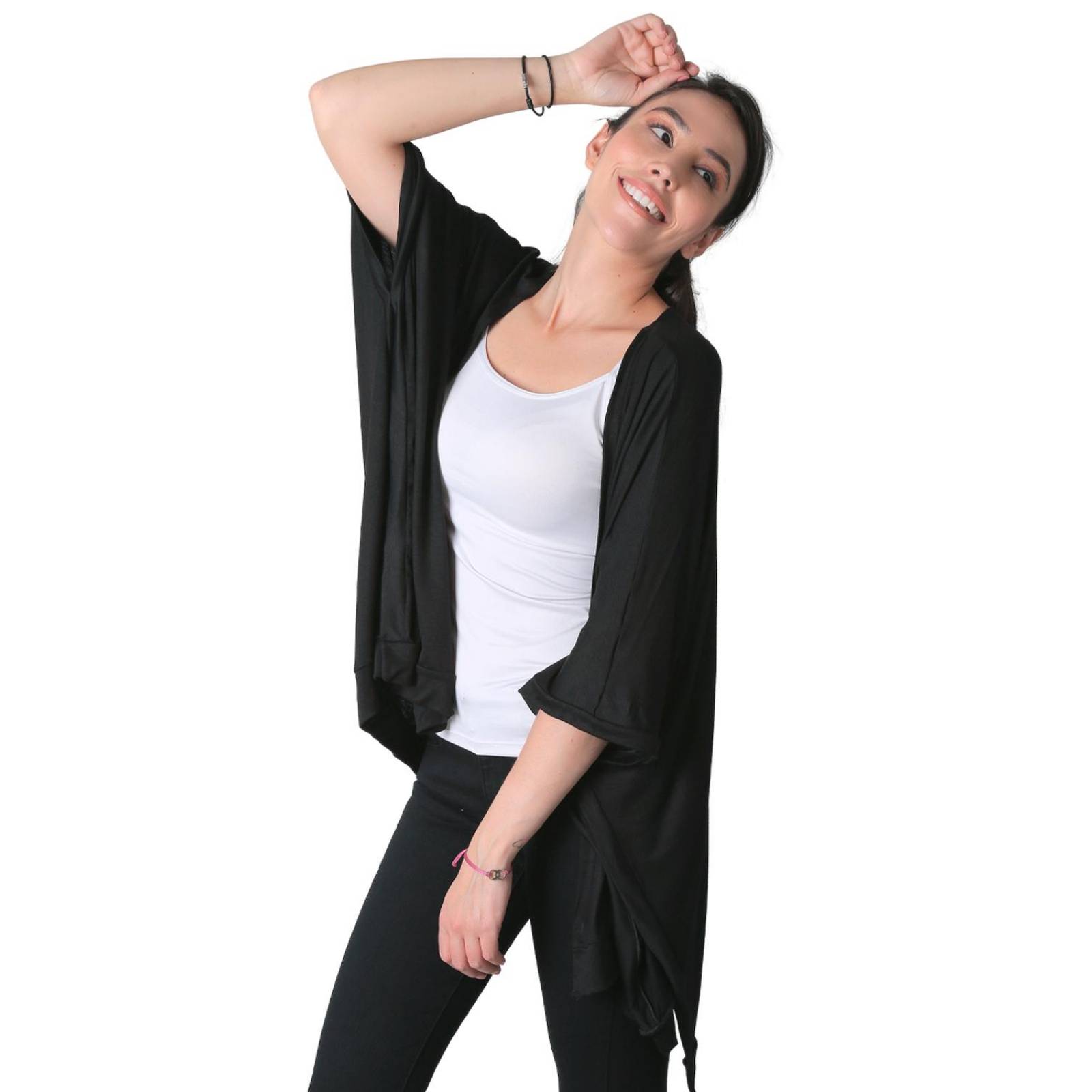 Saco Mujer Casual Cardigan Negro Stfashion 50004638 