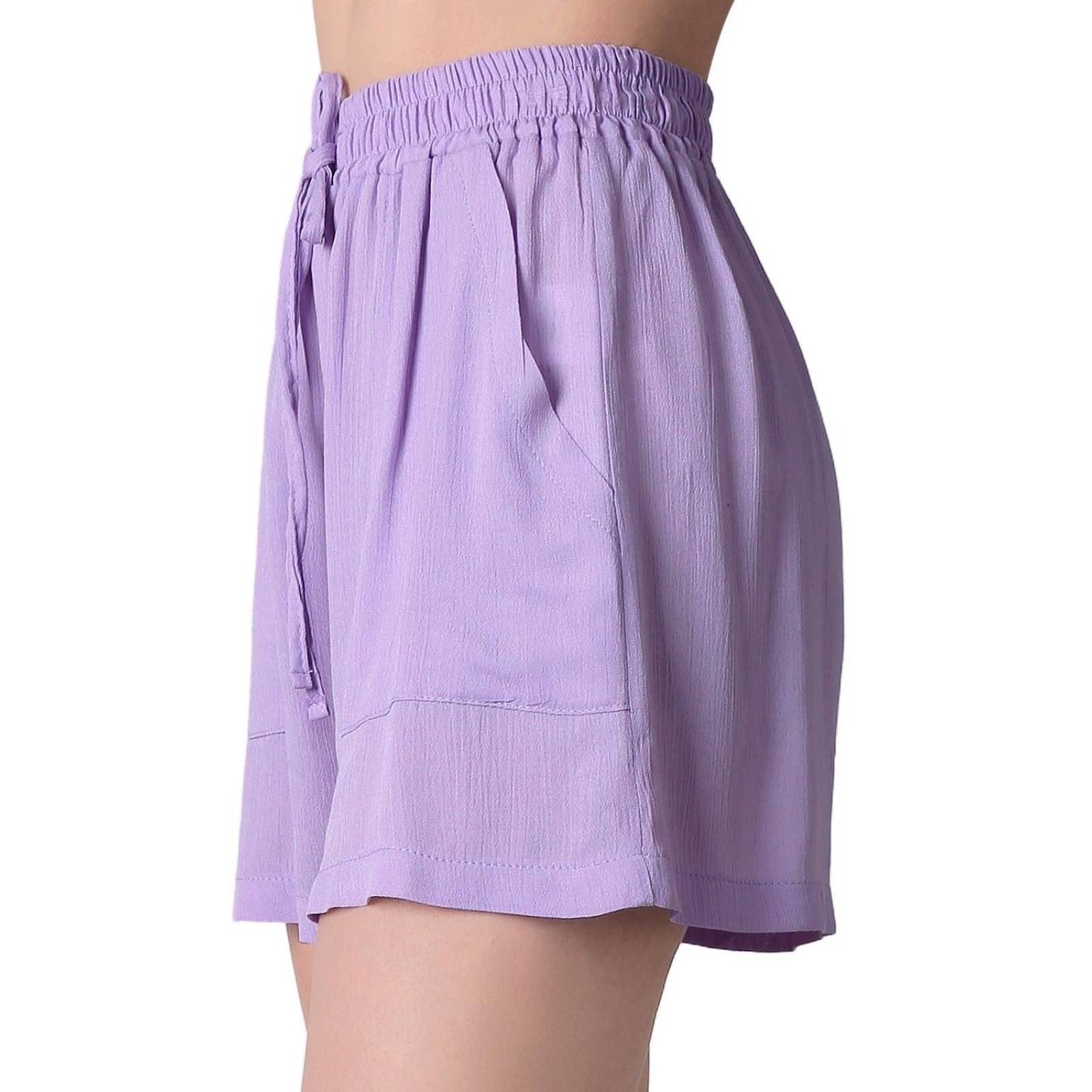 Short Mujer Casual Recto Lila Stfashion 52404607 