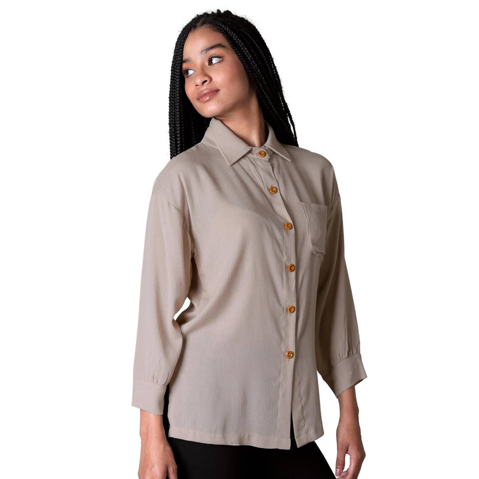 Blusa Mujer Beige Stfashion 52404603 
