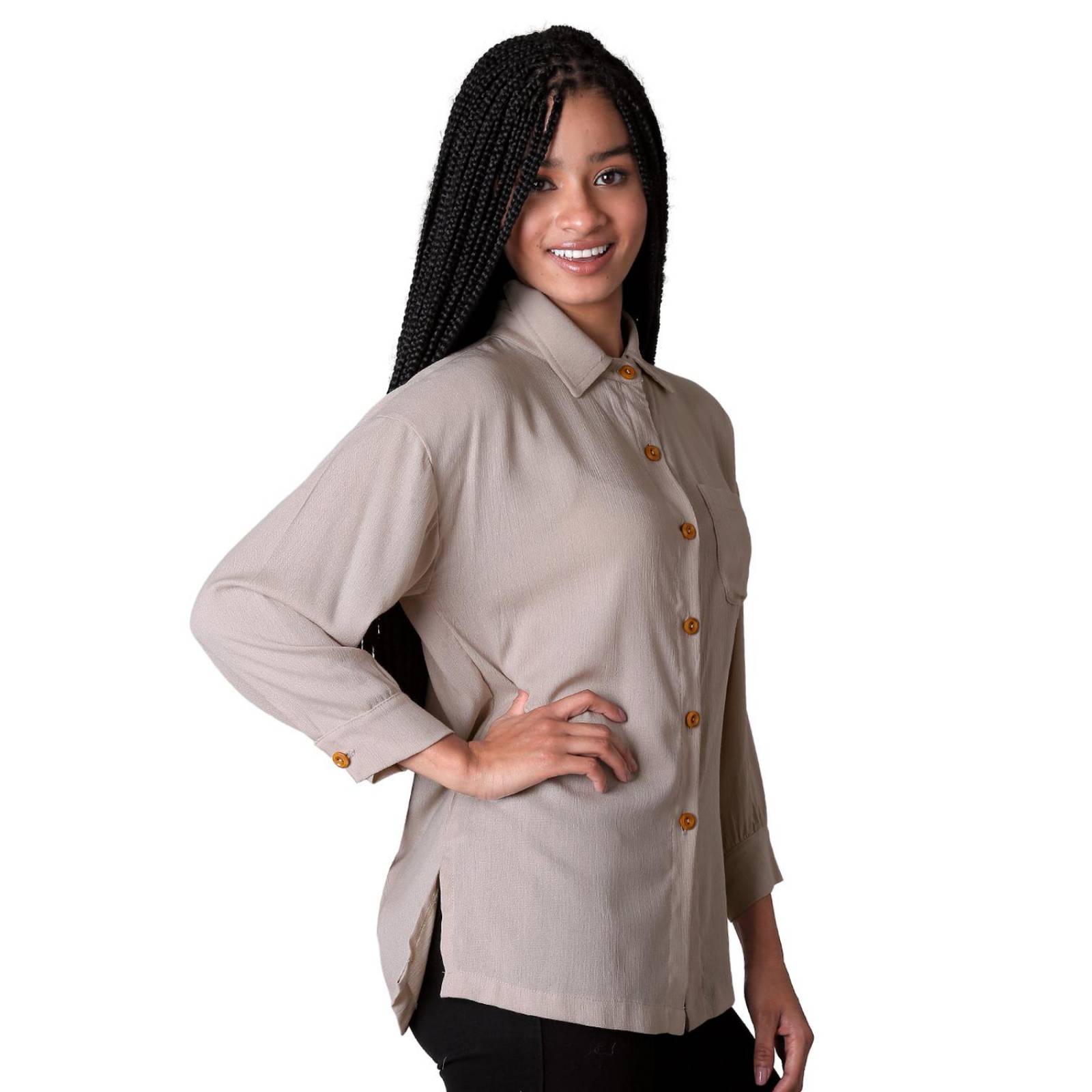 Blusa Mujer Beige Stfashion 52404603 