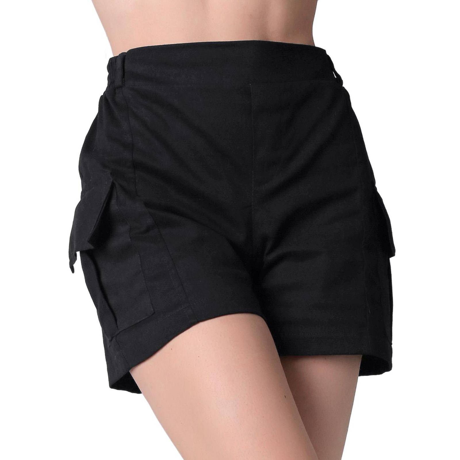 Short Casual Recto Mujer Negro Stfashion 52404610 
