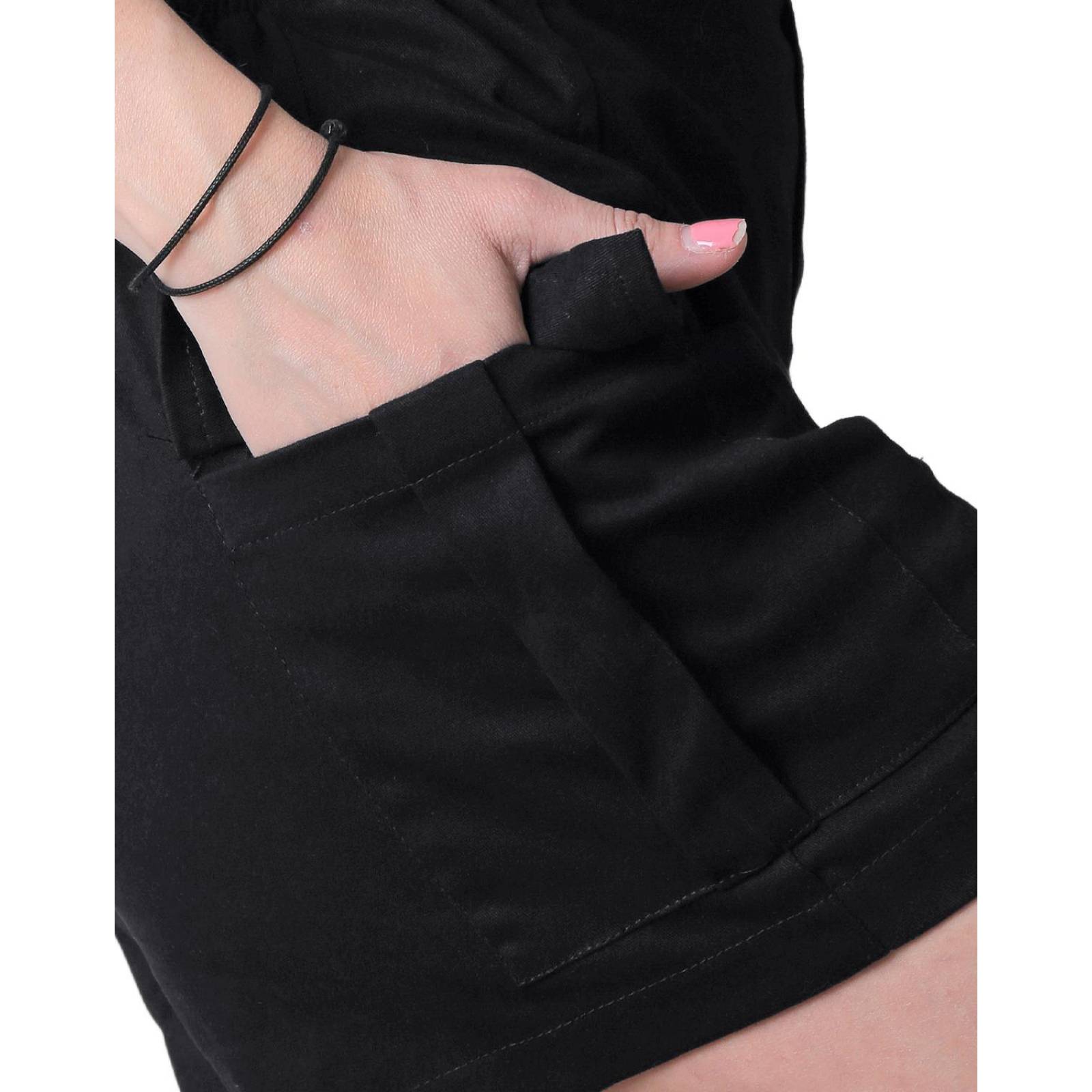 Short Casual Recto Mujer Negro Stfashion 52404610 
