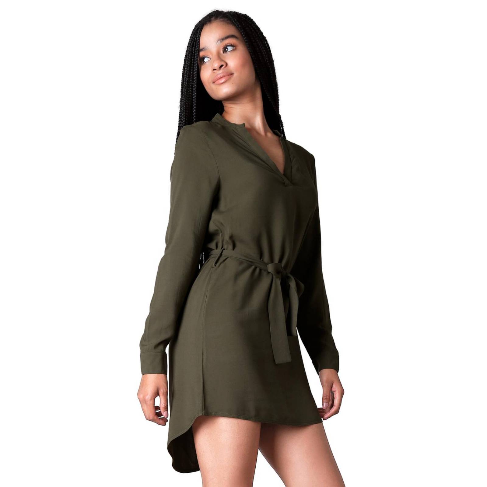 Vestido Casual Mujer Verde Stfashion 72904619 