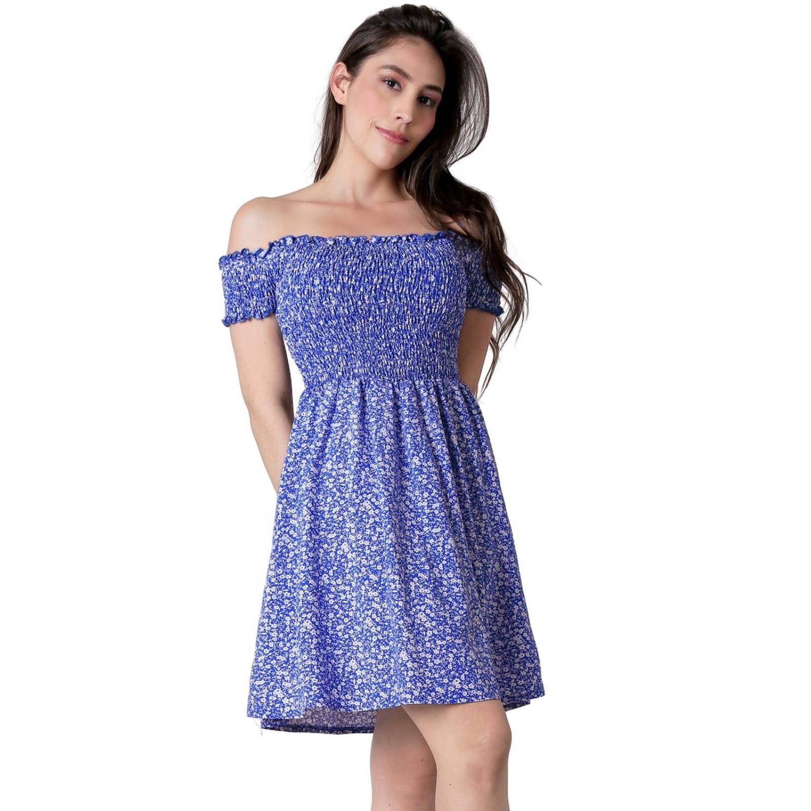 Vestido Mujer Casual Azul Stfashion 72904614 
