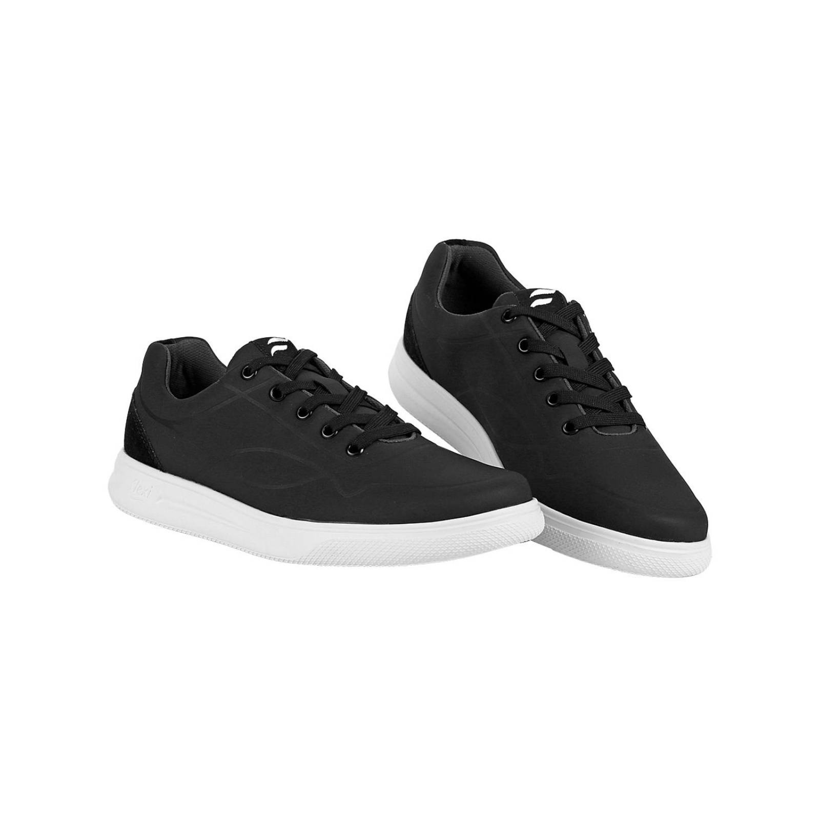 Tenis Casual Hombre Negro Textil Flexi 02503856 