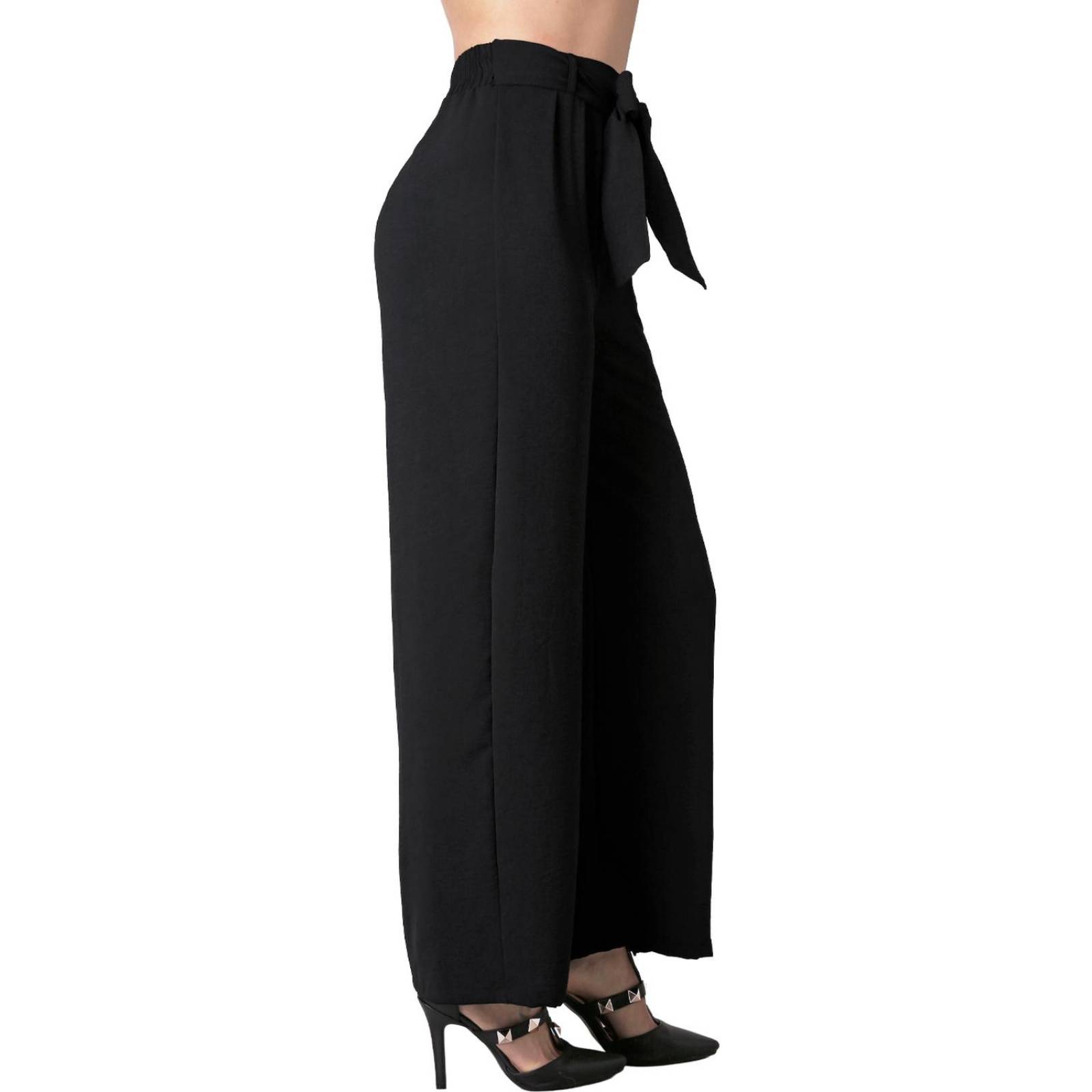 Pantalón Mujer Moda Recto Negro Stfashion 79304608 .