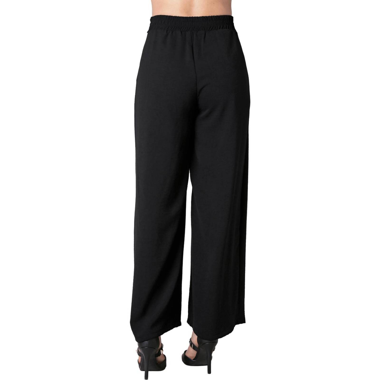 Pantalón Mujer Moda Recto Negro Stfashion 79304608 .