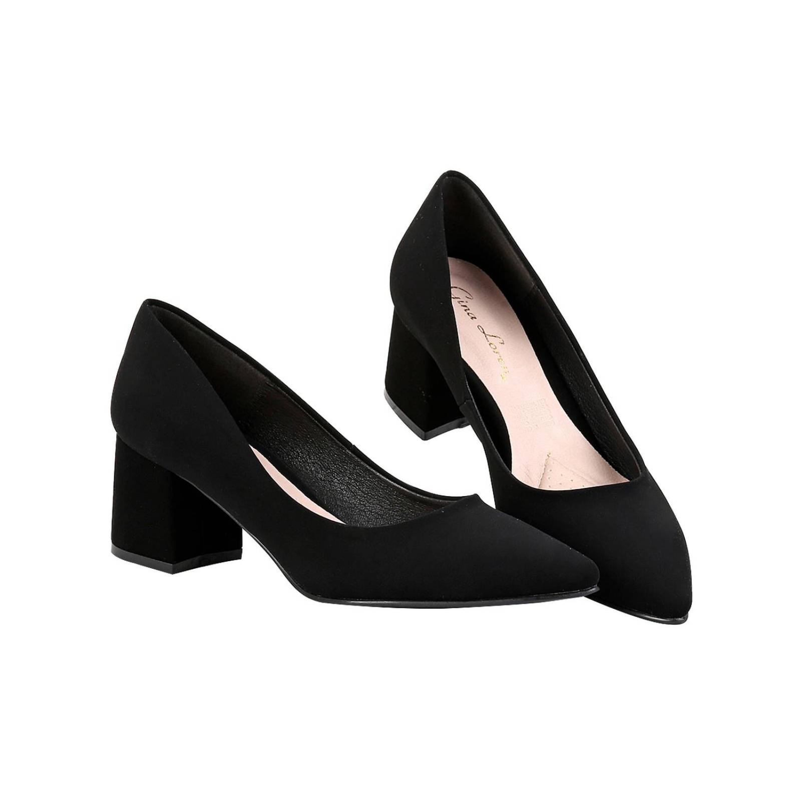 Zapatilla Mujer Tacón Negro Gina Loren 23803804 