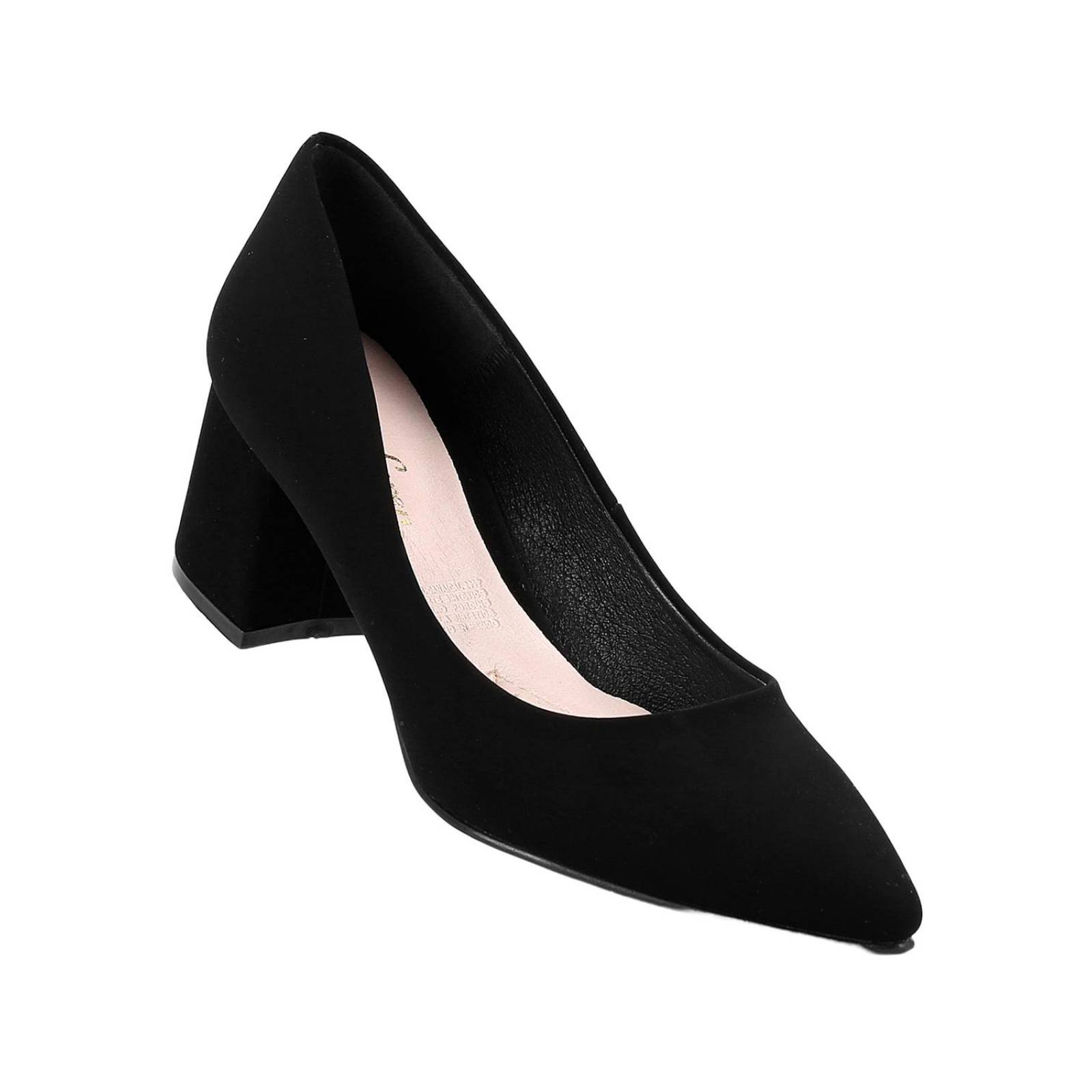 Zapatilla Mujer Tacón Negro Gina Loren 23803804 