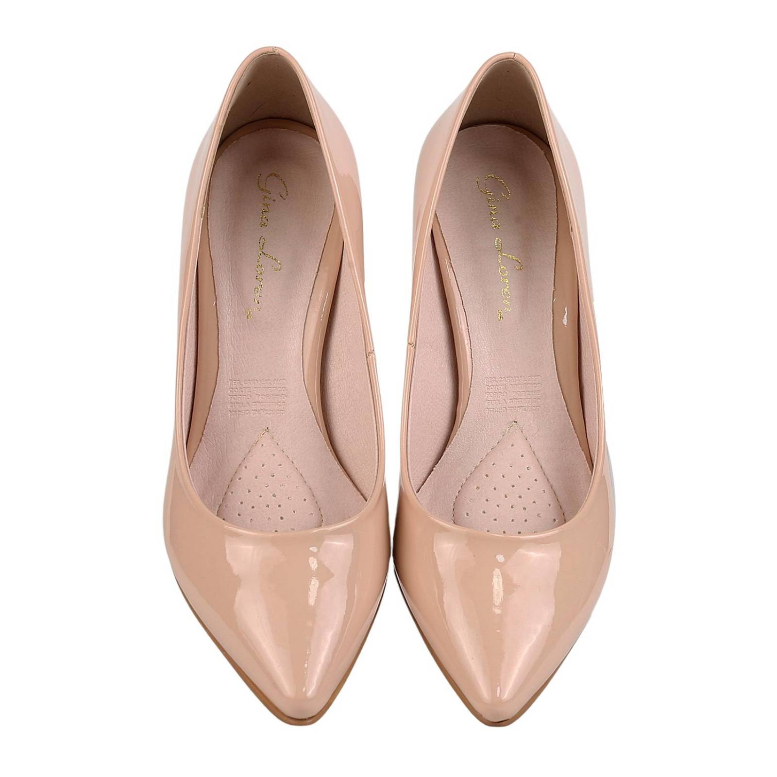 Zapatilla Mujer Tacón Beige Gina Loren 23803805 