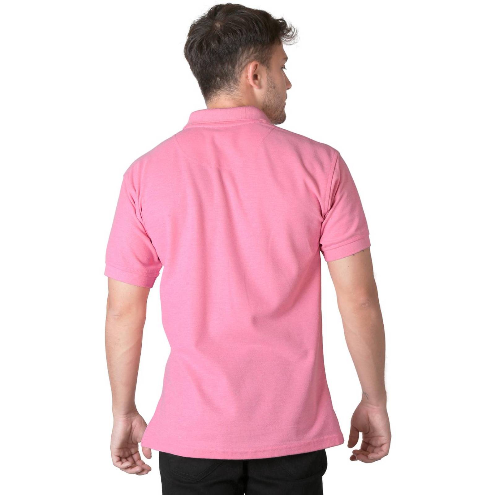 Playera Hombre Básico Polo Rosa Stfashion 52604613 