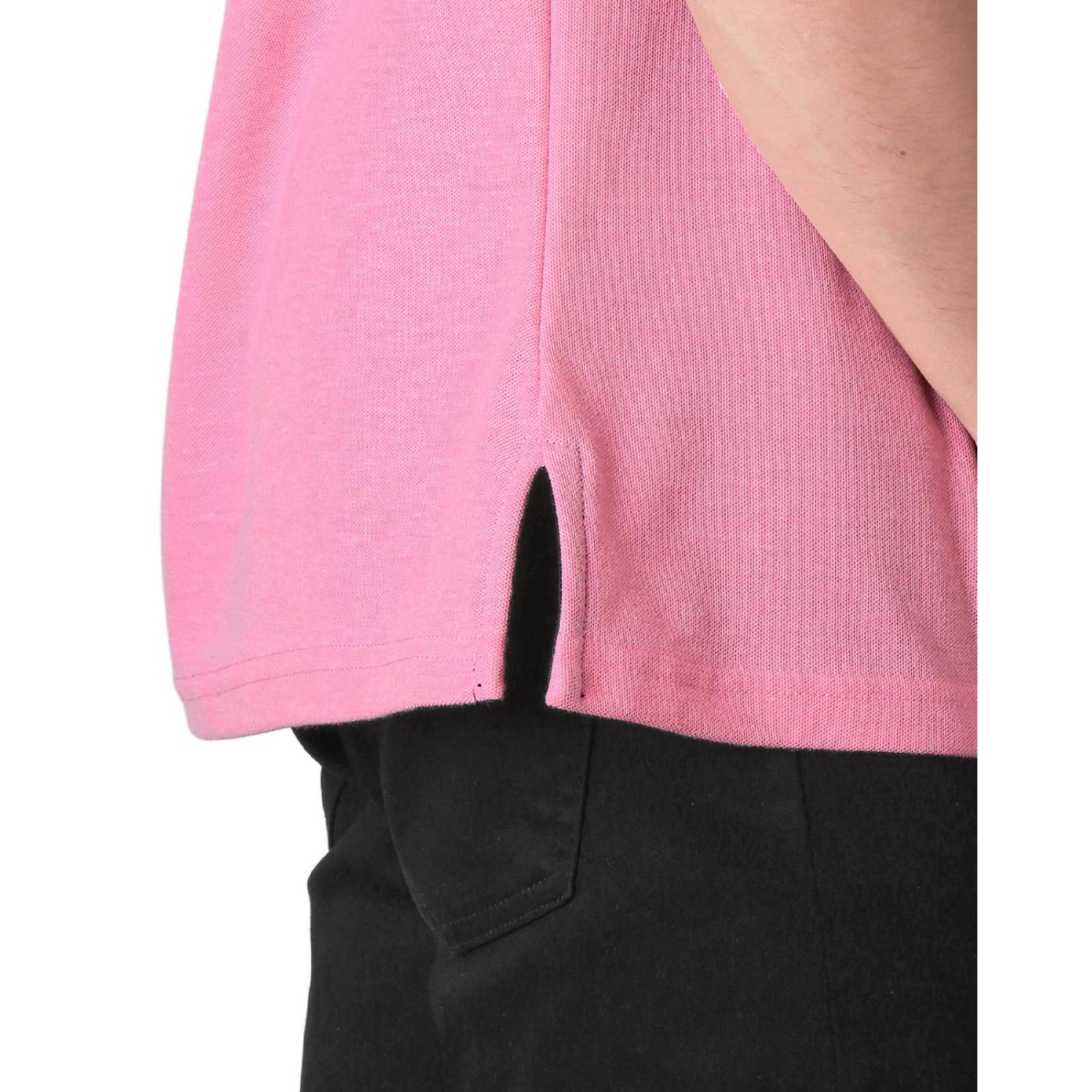 Playera Hombre Básico Polo Rosa Stfashion 52604613 
