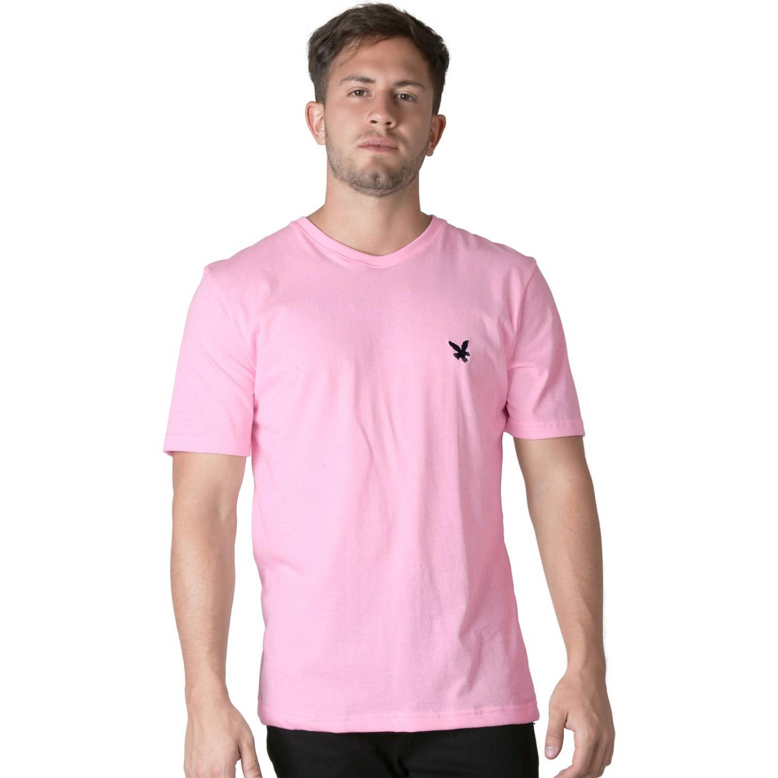 Playera Basico Camiseta Hombre Rosa Stfashion 61704606 
