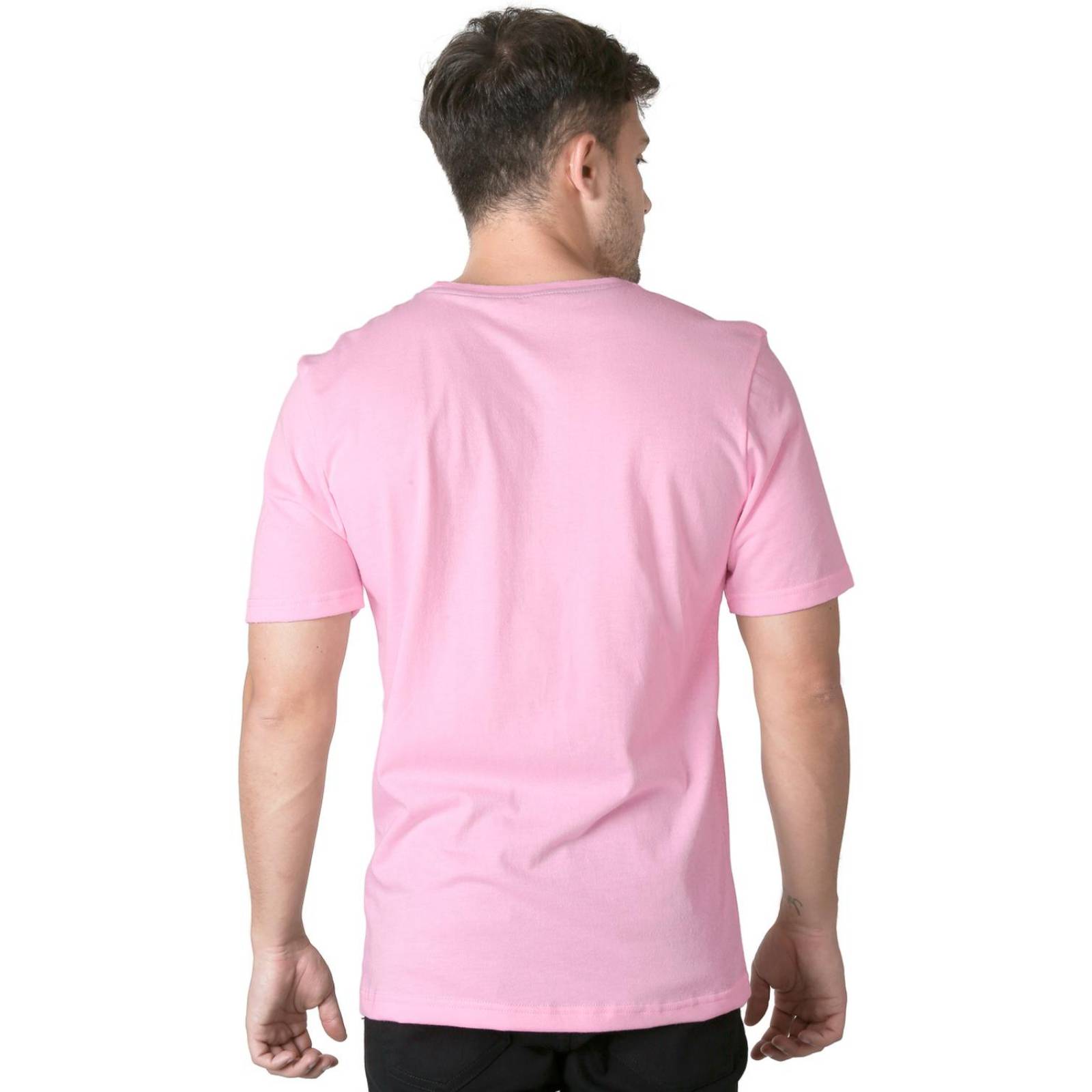 Playera Basico Camiseta Hombre Rosa Stfashion 61704606 