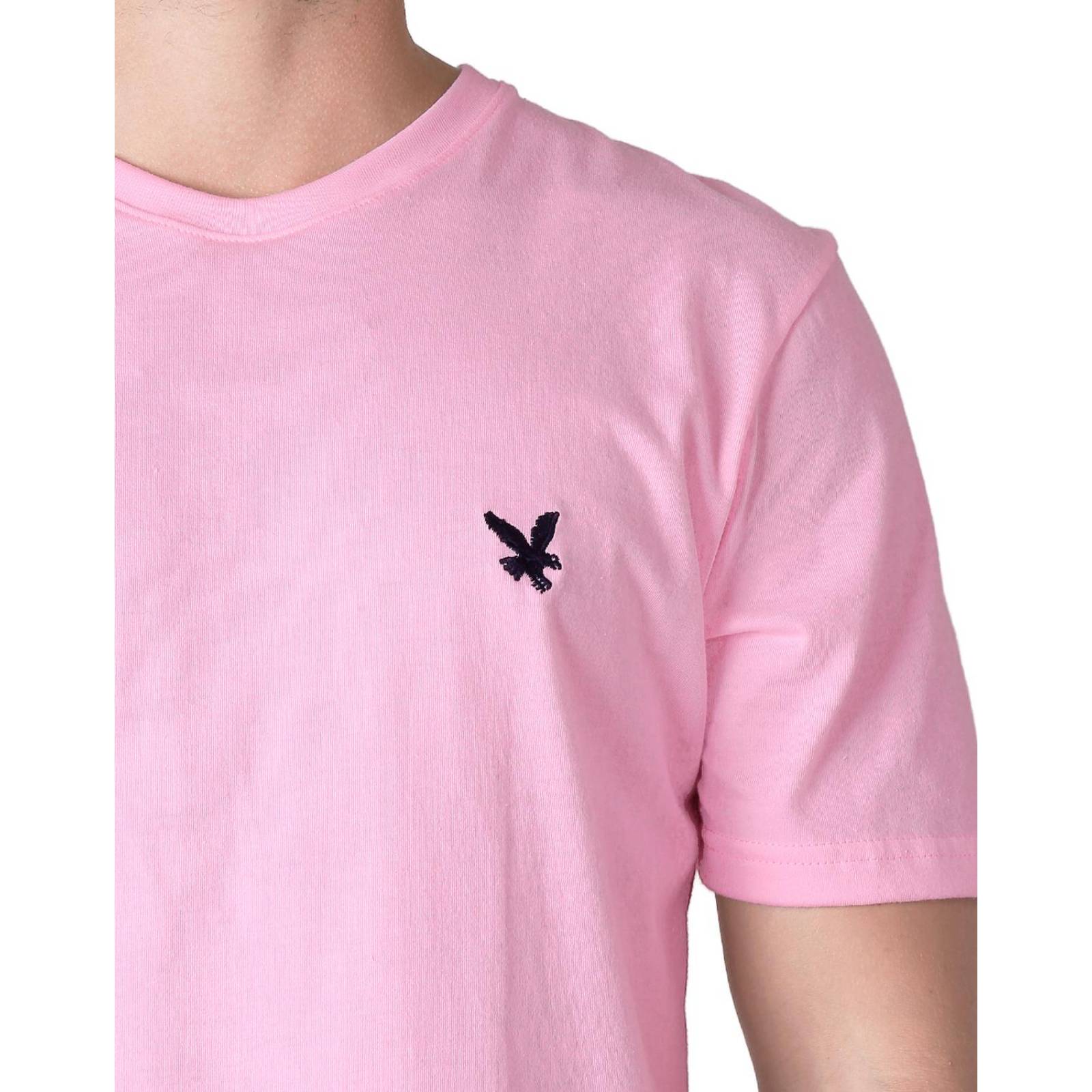 Playera Basico Camiseta Hombre Rosa Stfashion 61704606 