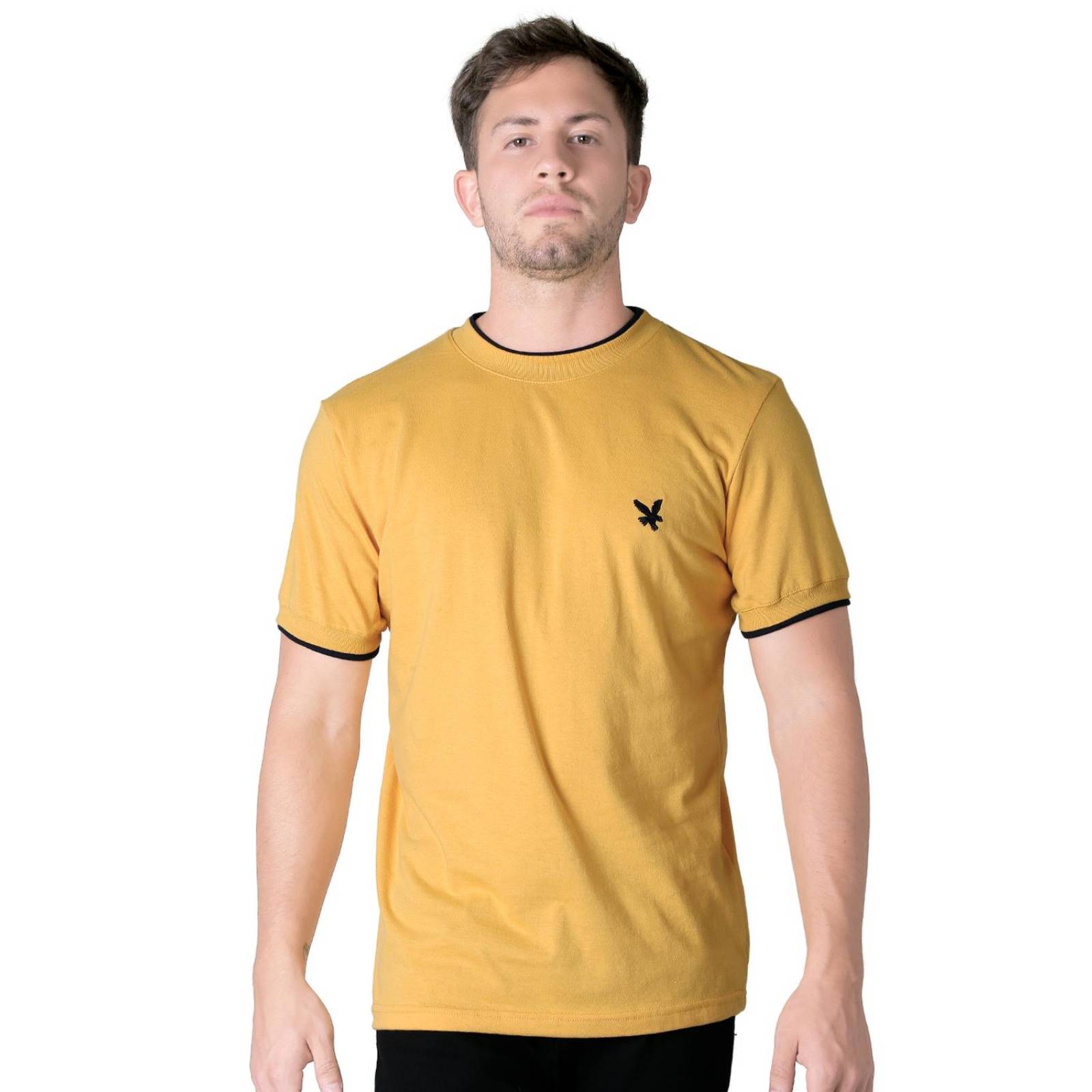 Playera Hombre Básico Camiseta Mostaza Stfashion 61704610 