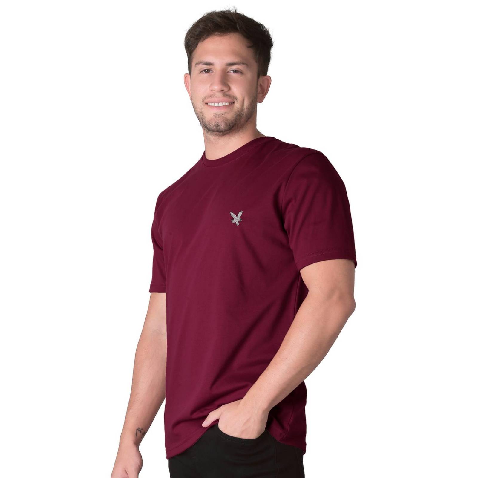 Playera Basico Camiseta Hombre Rojo Stfashion 61704605 