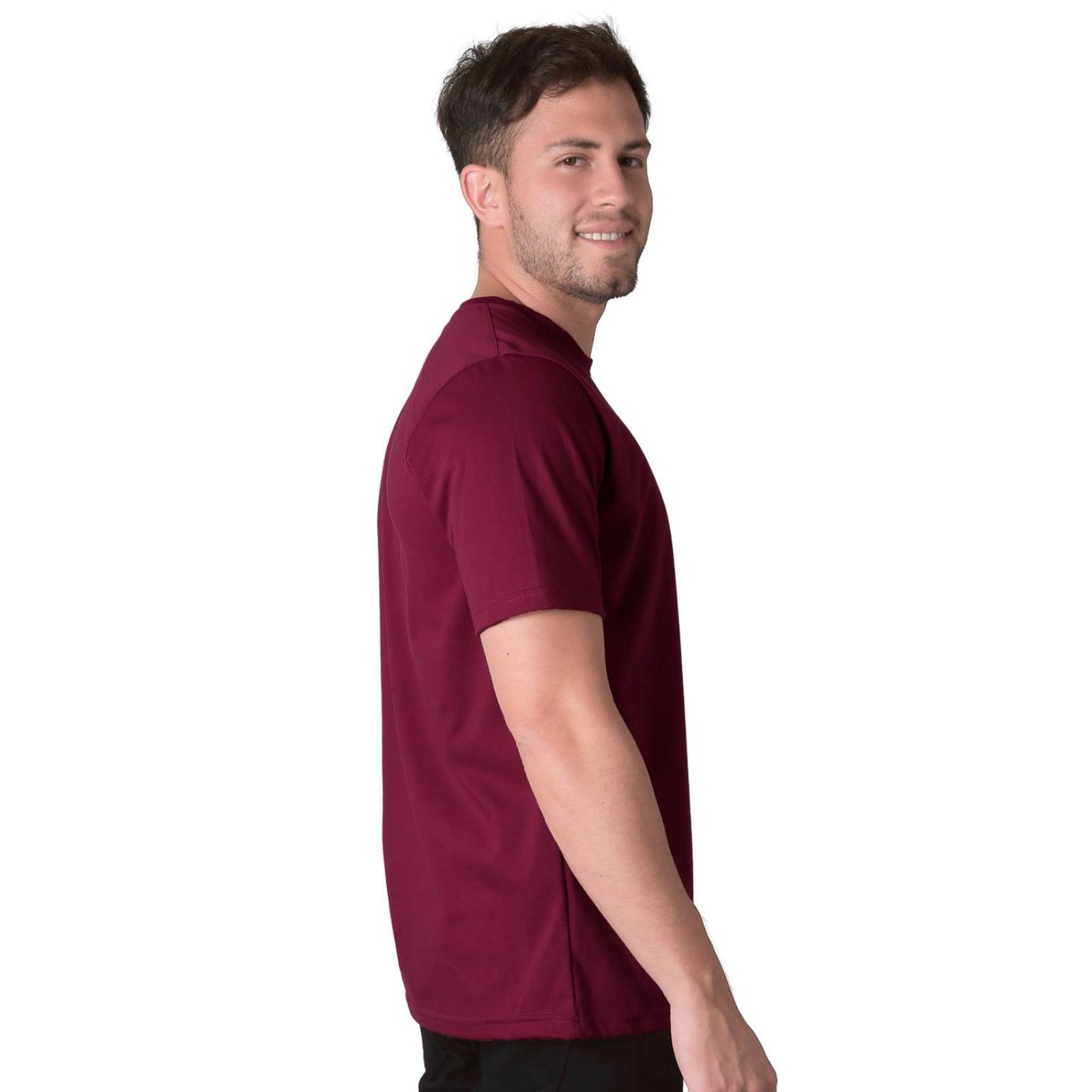 Playera Basico Camiseta Hombre Rojo Stfashion 61704605 