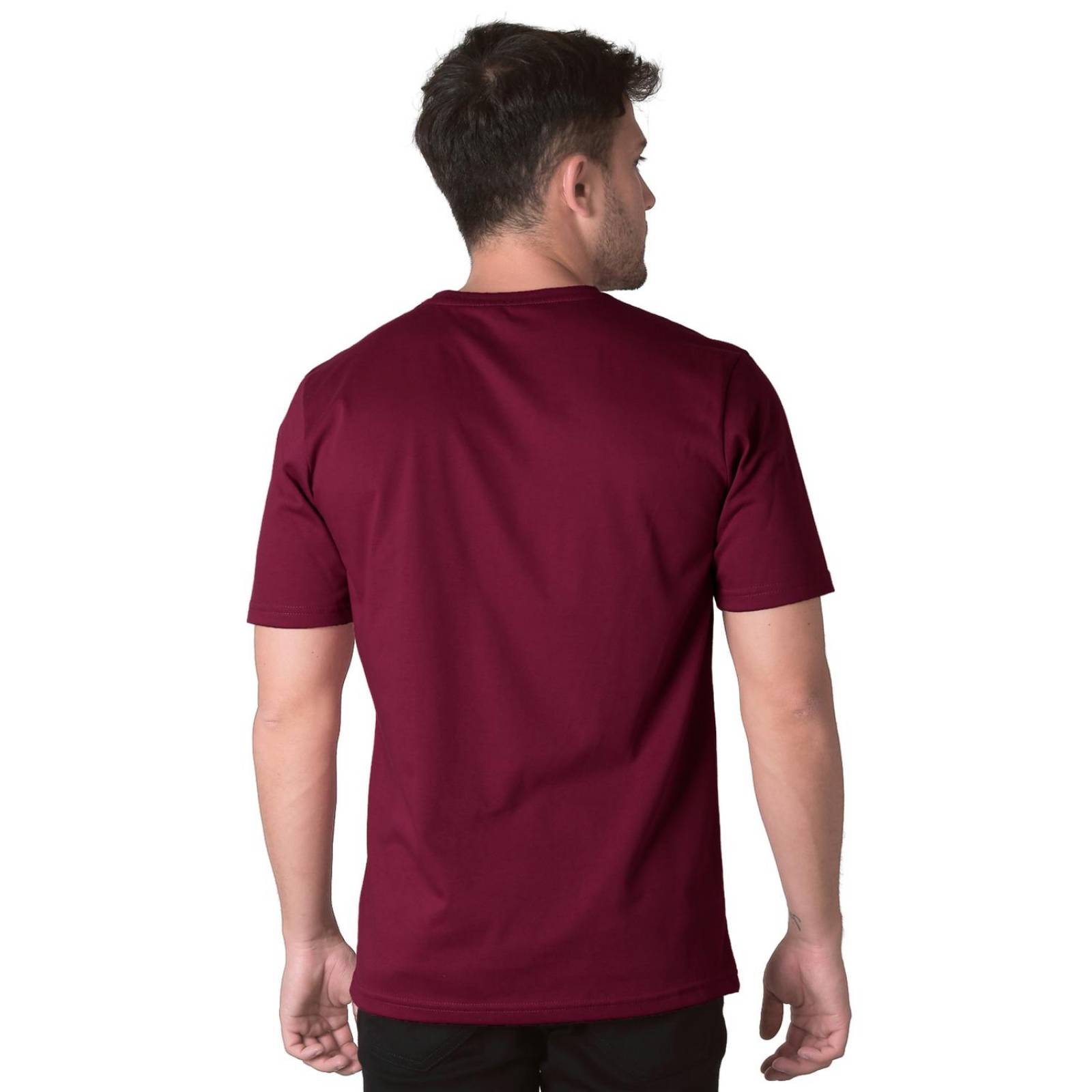 Playera Basico Camiseta Hombre Rojo Stfashion 61704605 