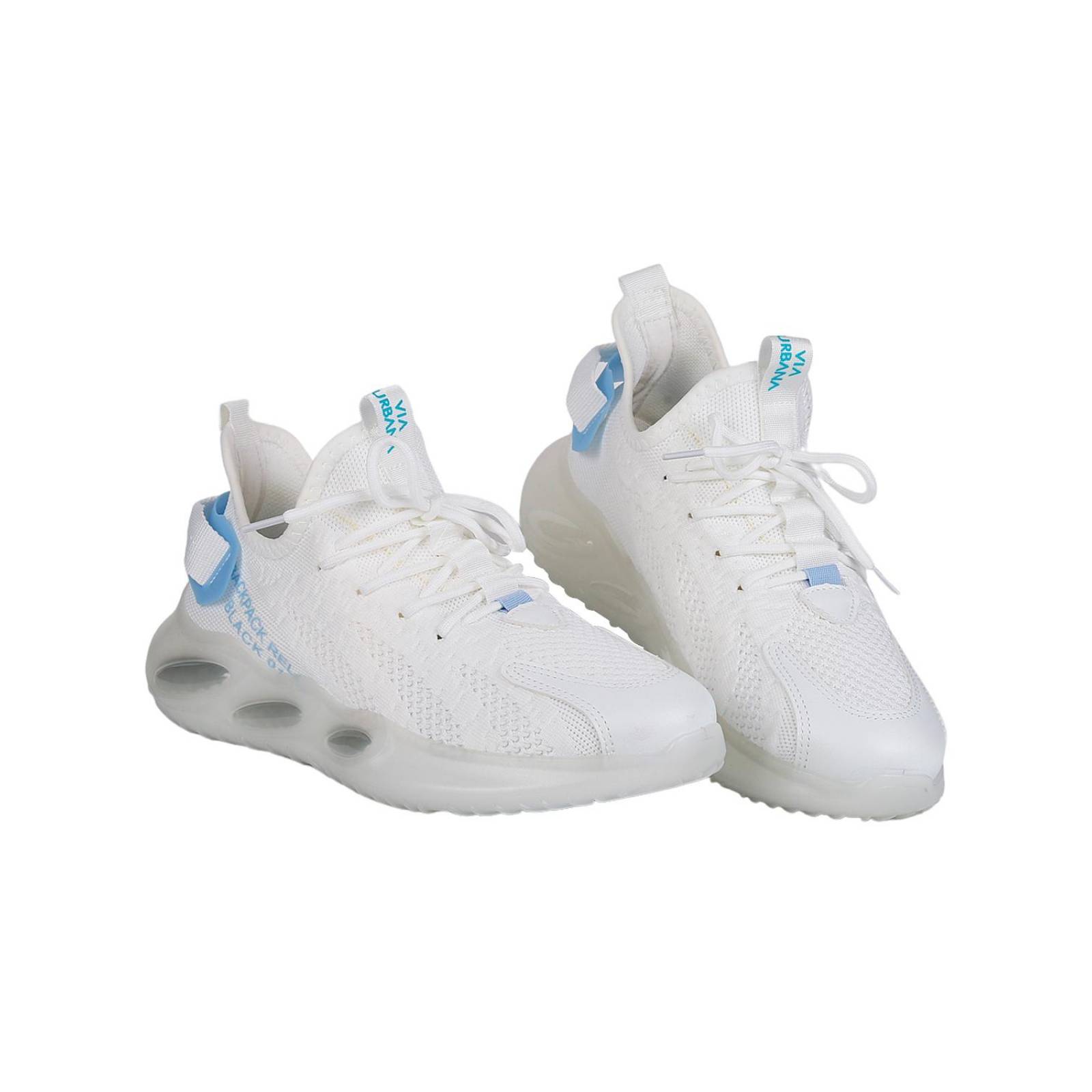 Tenis Moda Hombre Blanco Textil Via Urbana 06803807