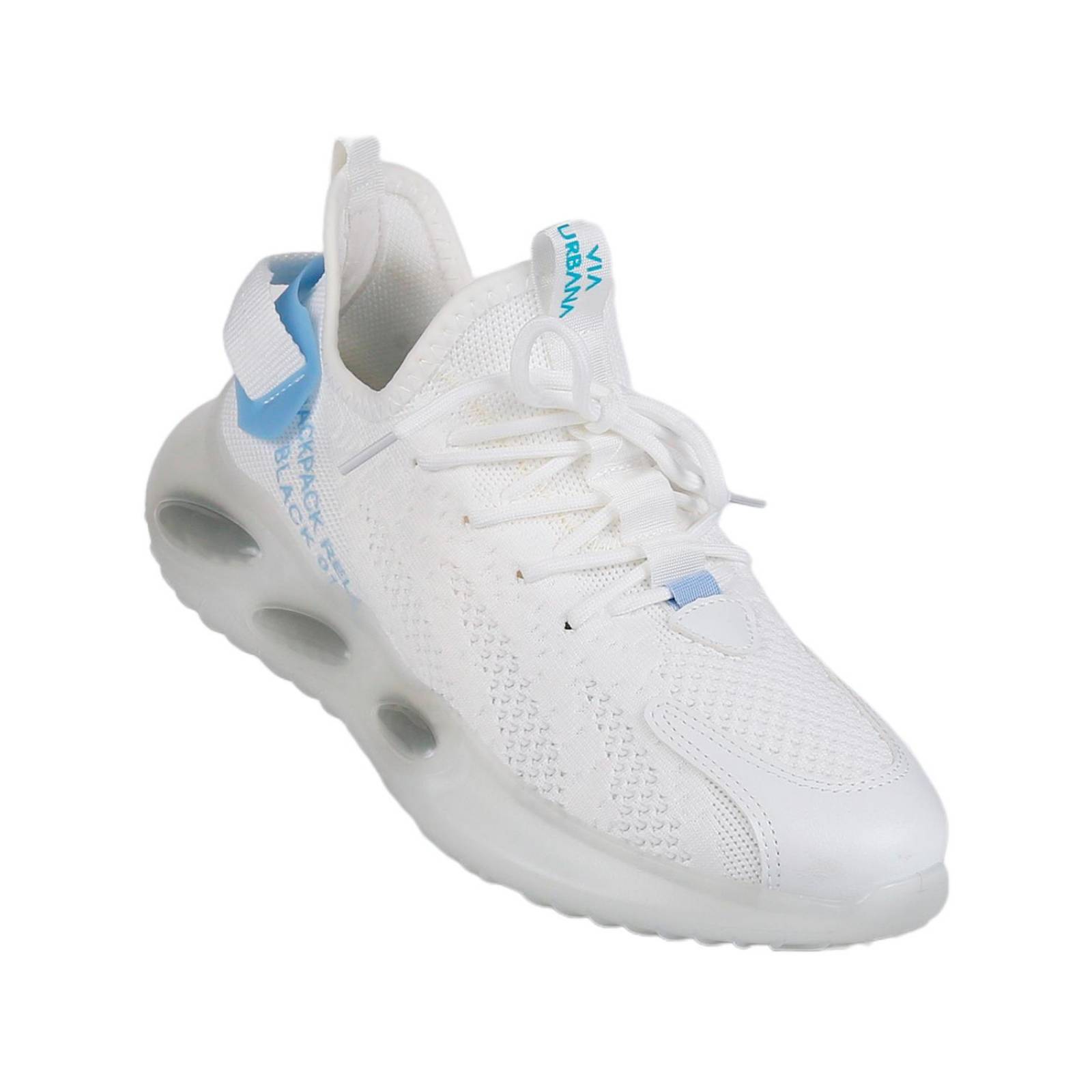 Tenis Moda Hombre Blanco Textil Via Urbana 06803807