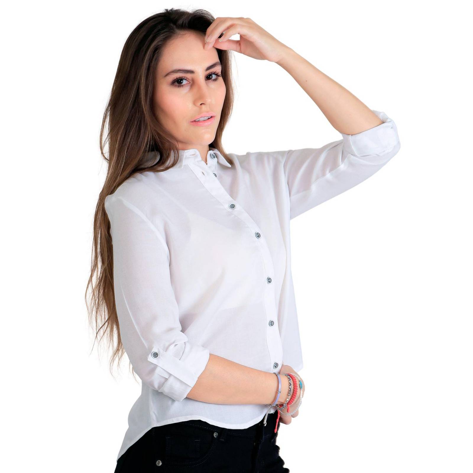 Blusa Mujer Casual Elegante Manga Larga Stfashion 60409003 