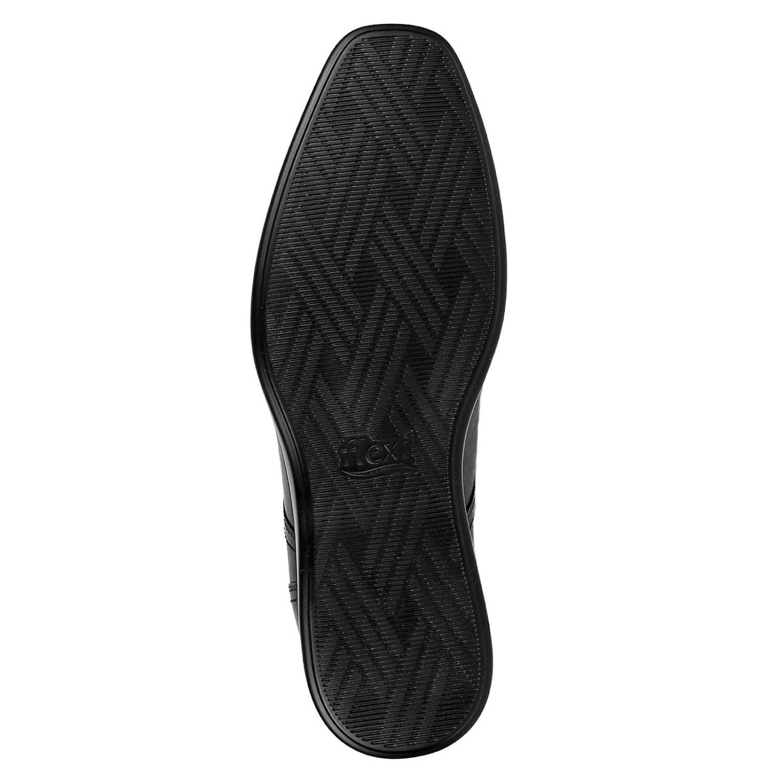 Zapato Hombre Oxford Vestir Oxford Negro Piel Flexi 02503826 