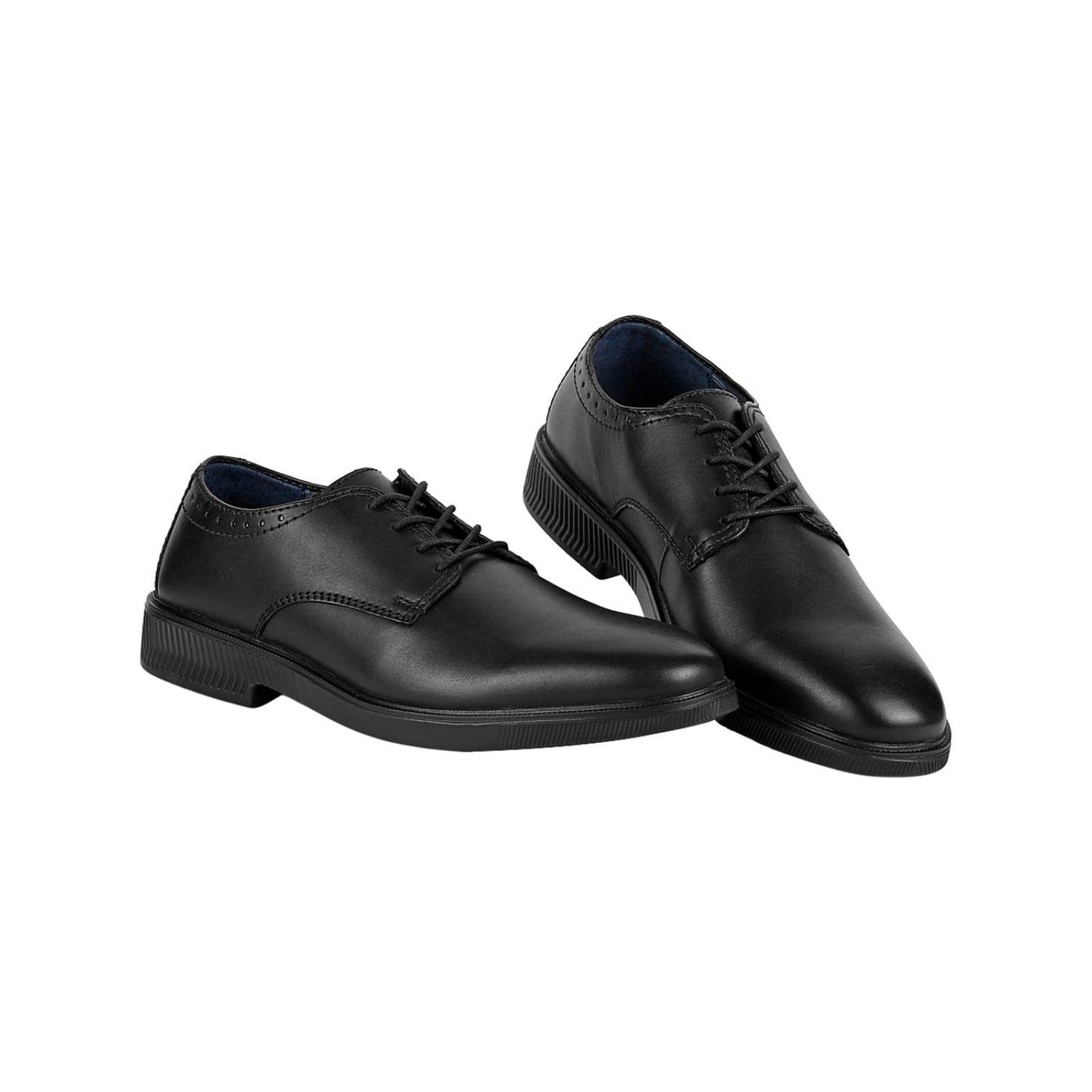 Zapato Vestir Piso Hombre Negro Piel Flexi 02503870 
