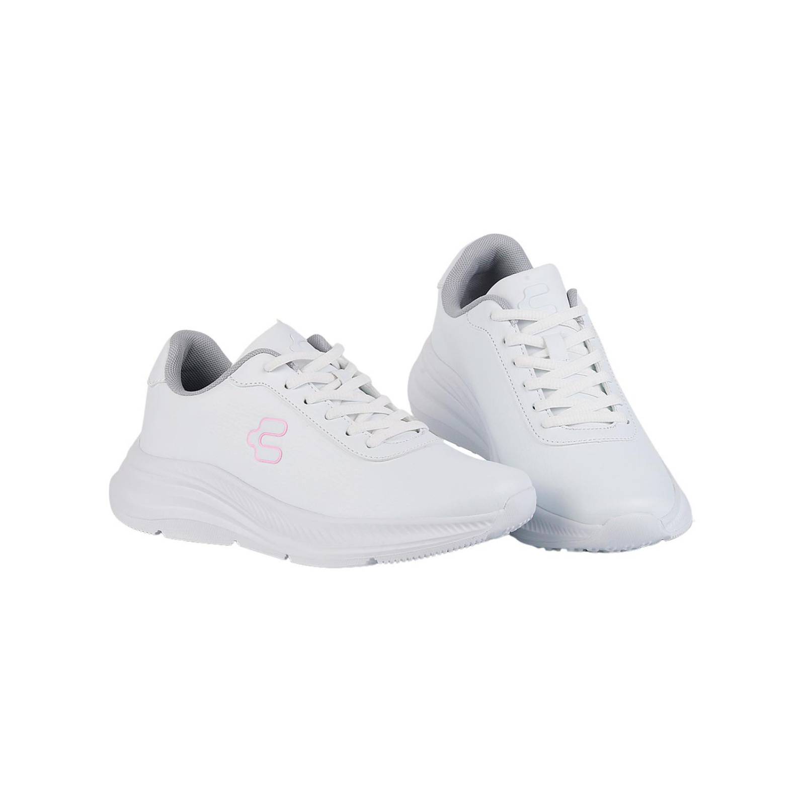 Tenis Moda Mujer Blanco Tacto Piel Charly 02303805