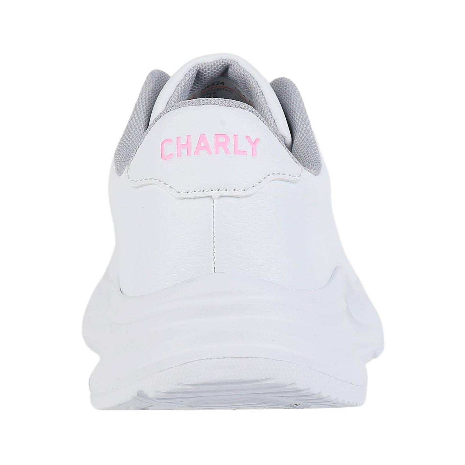 Tenis Moda Mujer Blanco Tacto Piel Charly 02303805