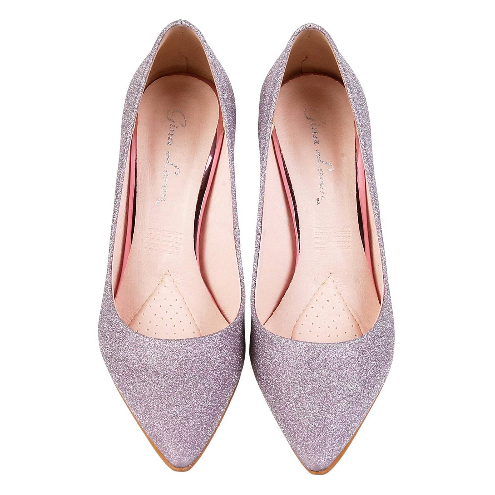 Zapatilla Tacon Mujer Lila Textil Gina Loren 23803807 