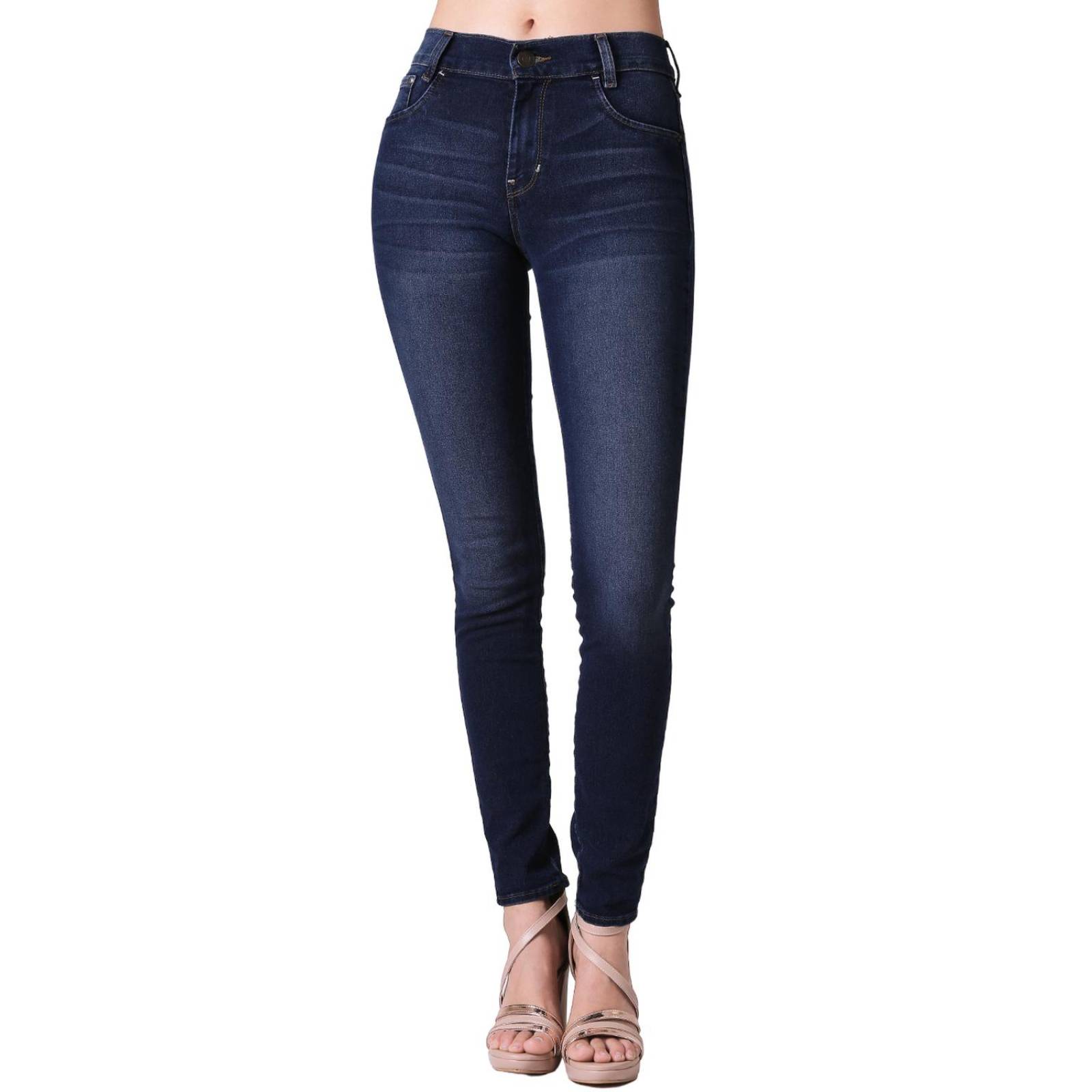 Jeans Basico Skinny Mujer Negro Oggi Carol 59104640 