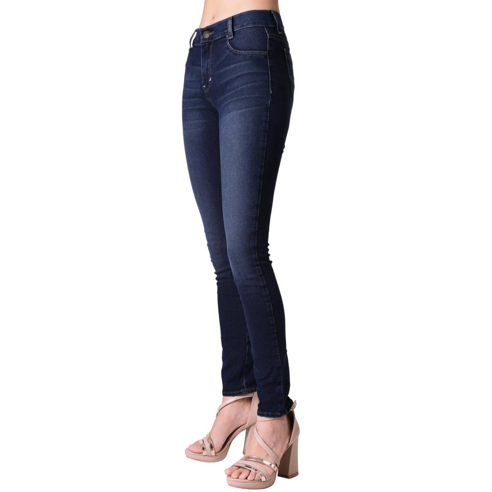 Jeans Basico Skinny Mujer Negro Oggi Carol 59104640 