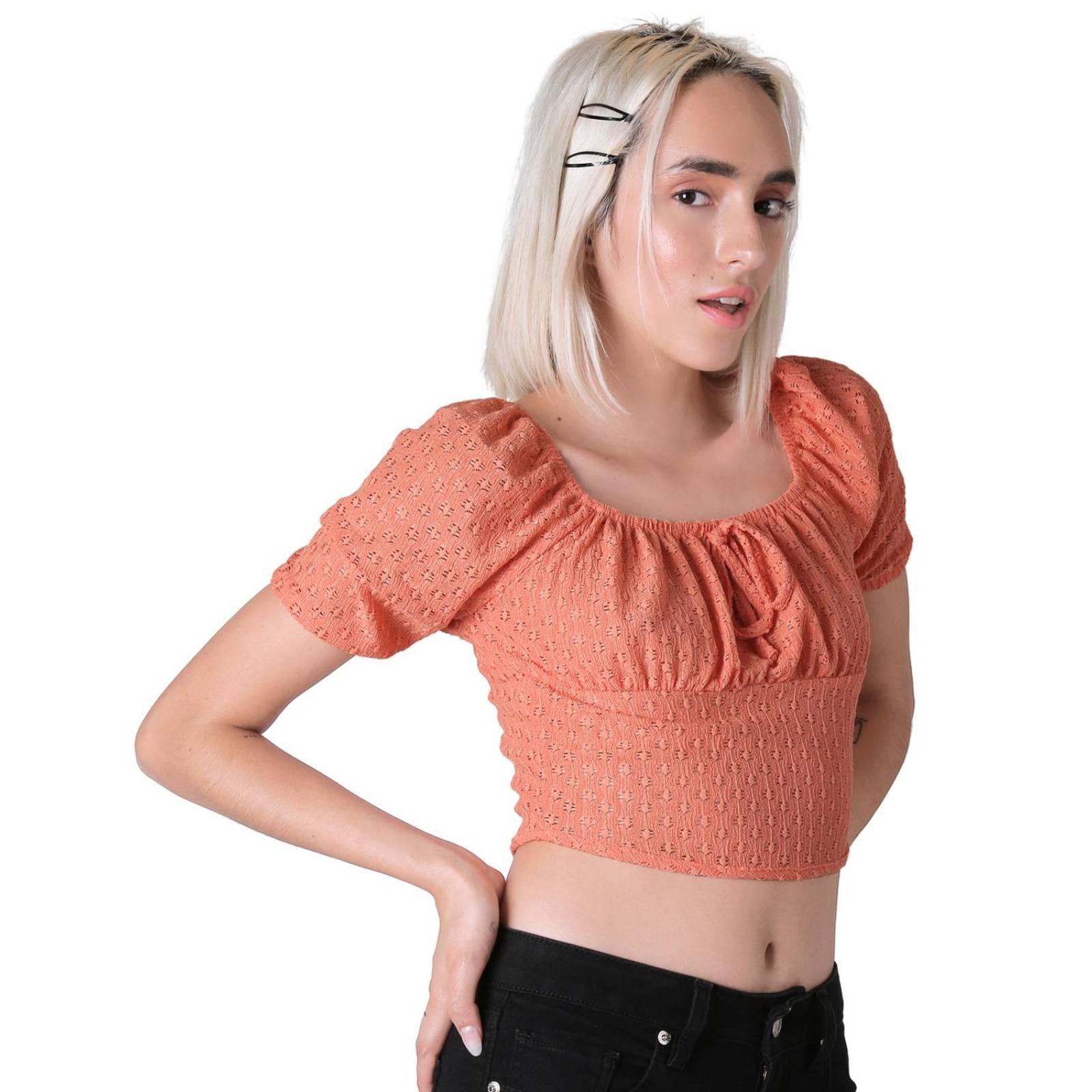 Blusa Mujer Naranja Stfashion 64104647 