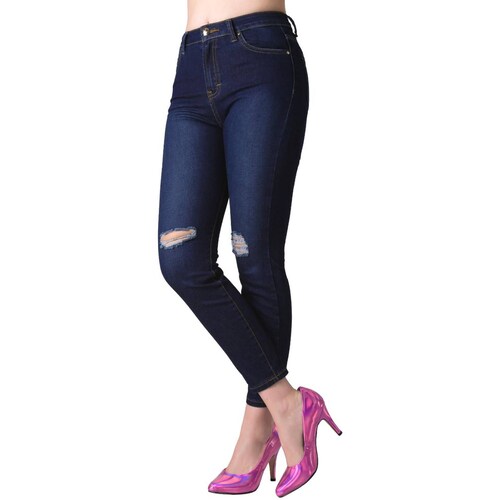 Jeans Moda Skinny Mujer Azul Furor Becky 62106440 