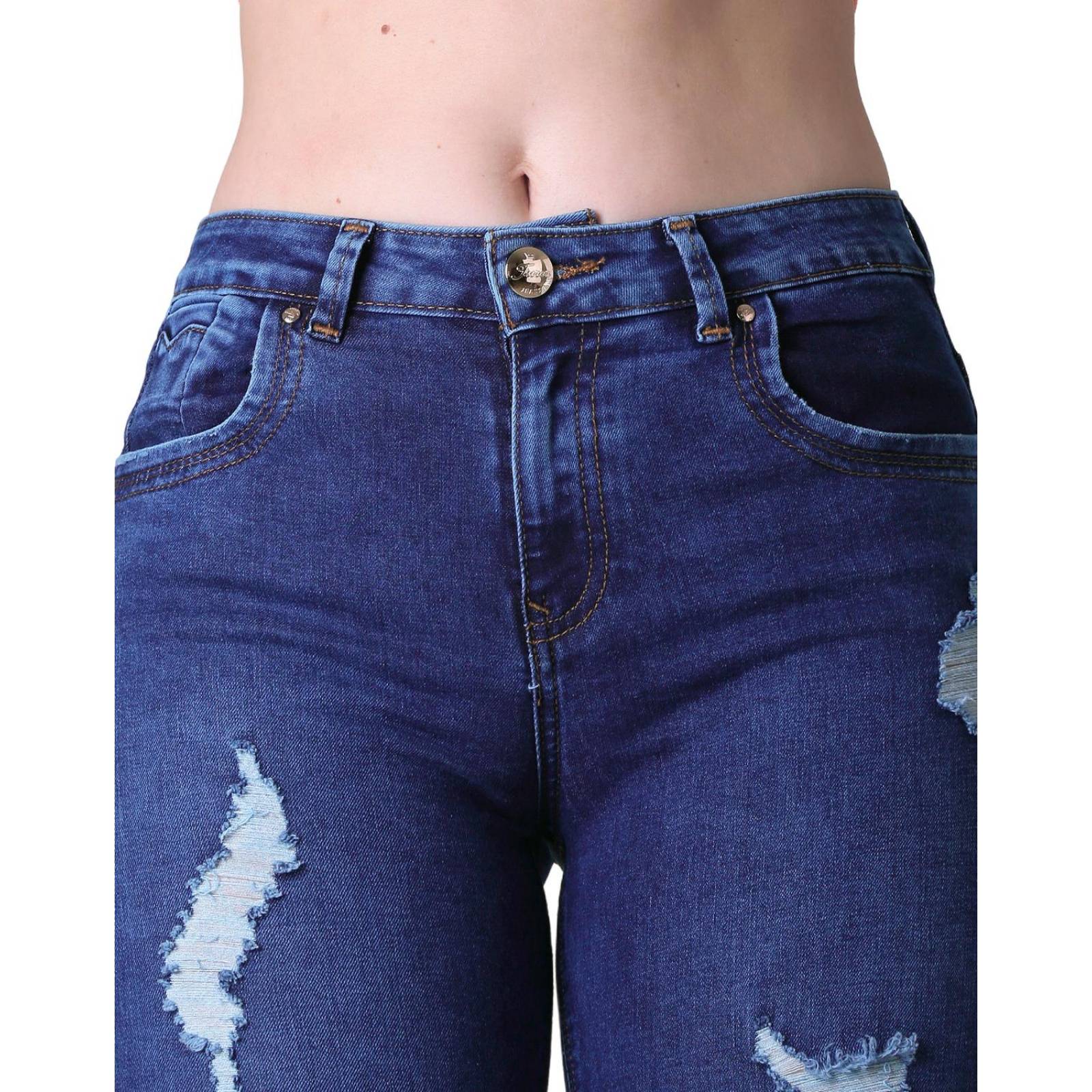 Jeans Mujer Moda Skinny Azul Furor 62106438 .