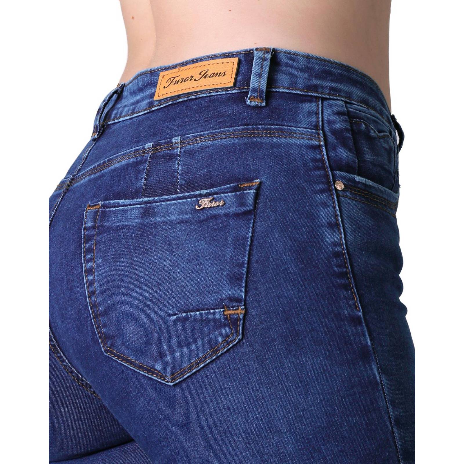 Jeans Mujer Moda Skinny Azul Furor 62106438 .