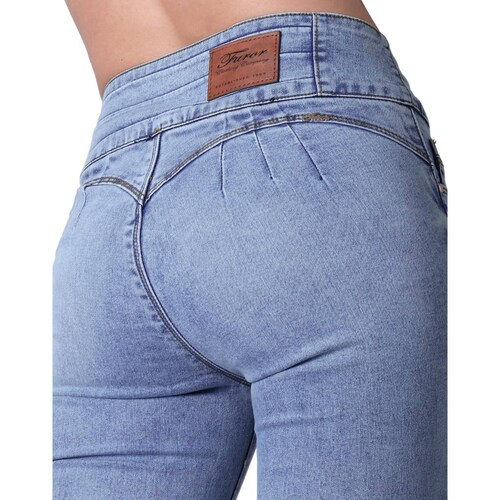 Jeans Moda Skinny Mujer Azul Furor 62106614 